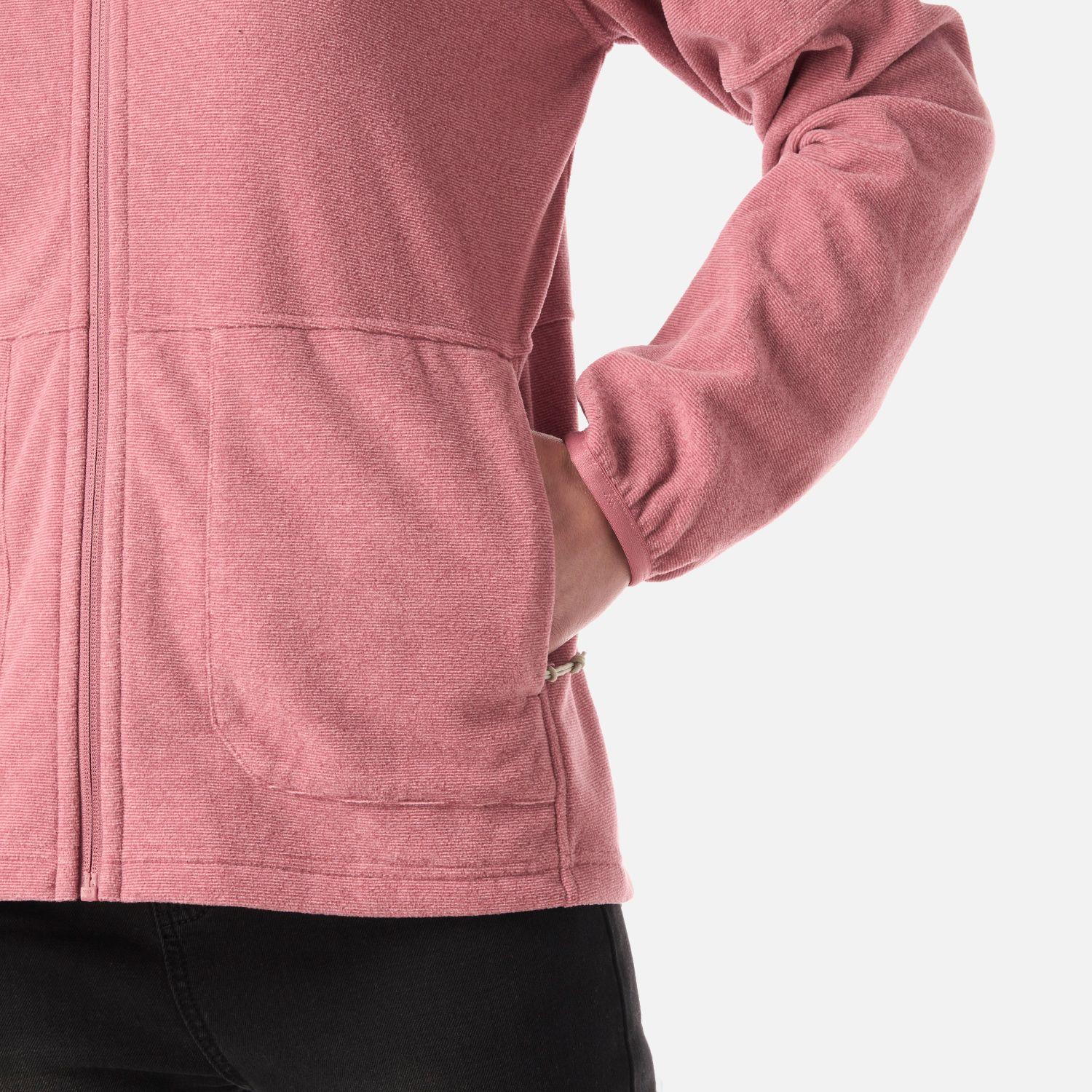 Polar Mujer Stripes Nano-F Full Zip Rosa Oscuro Lippi V26-4