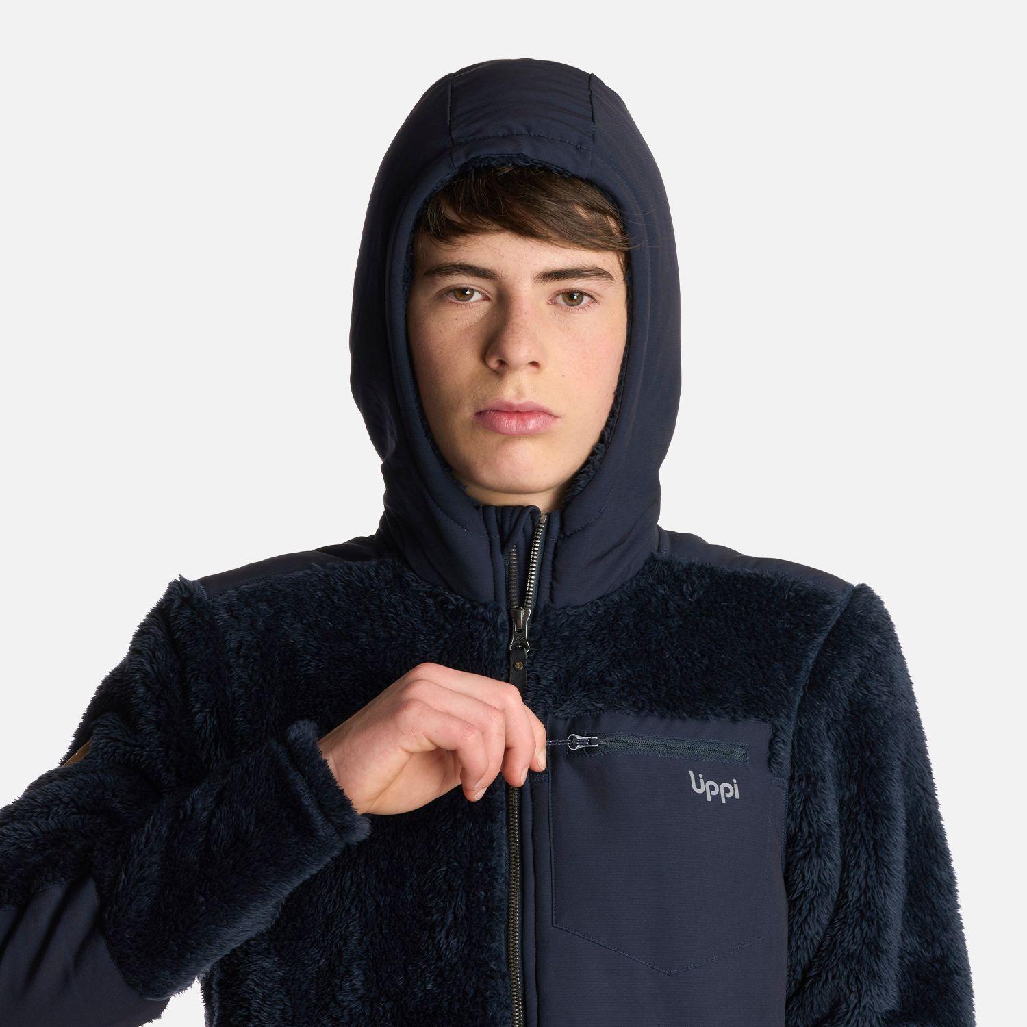 Chaqueta Teen Boy Bear ShaggyPro Hoody Jacket Azul Lippi I24-4