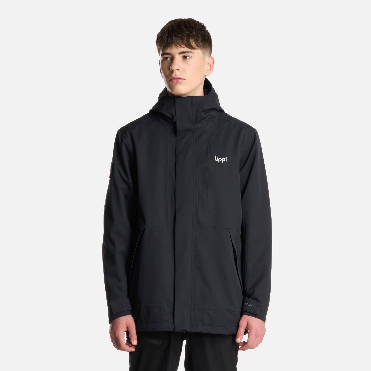 Chaqueta Teen Boy Lake Fusion 3 B-Dry Hoody Negro Lippi I25-1
