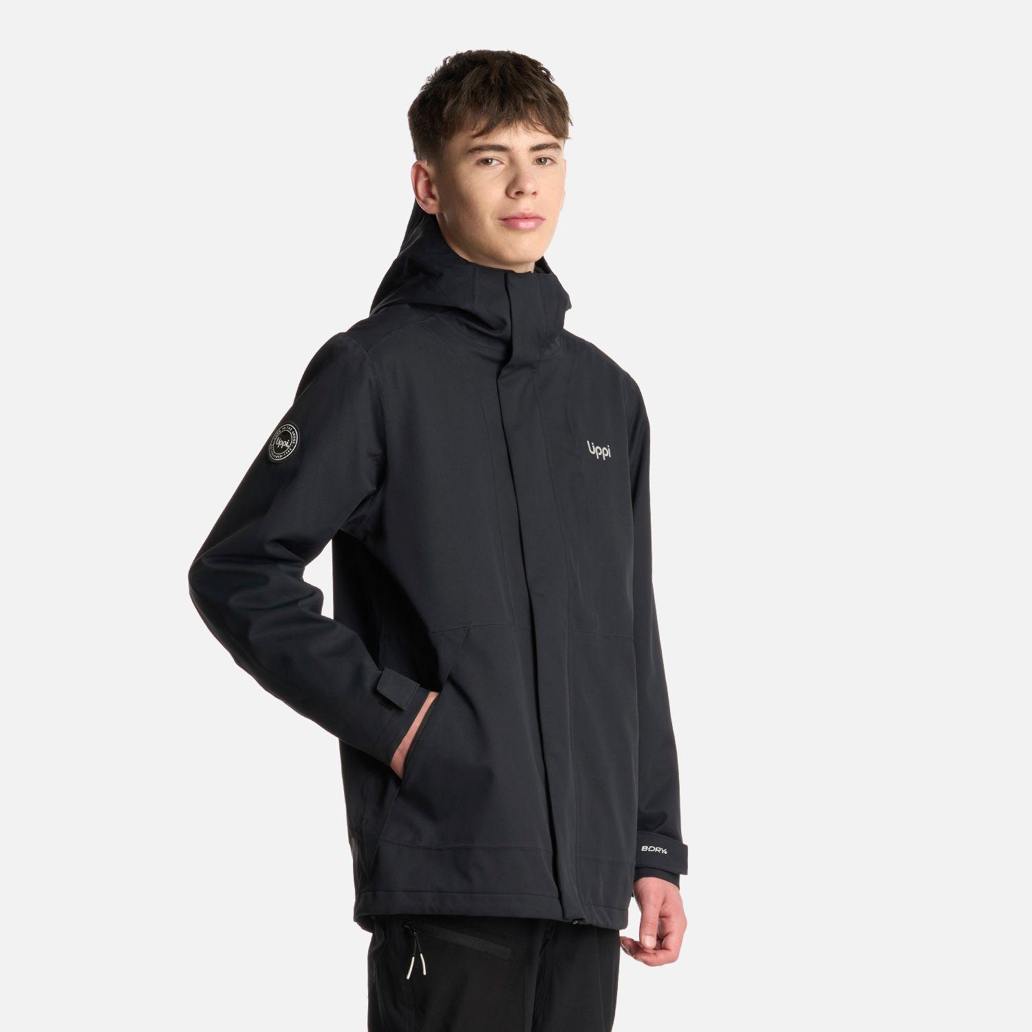 Chaqueta Teen Boy Lake Fusion 3 B-Dry Hoody Negro Lippi I25-2
