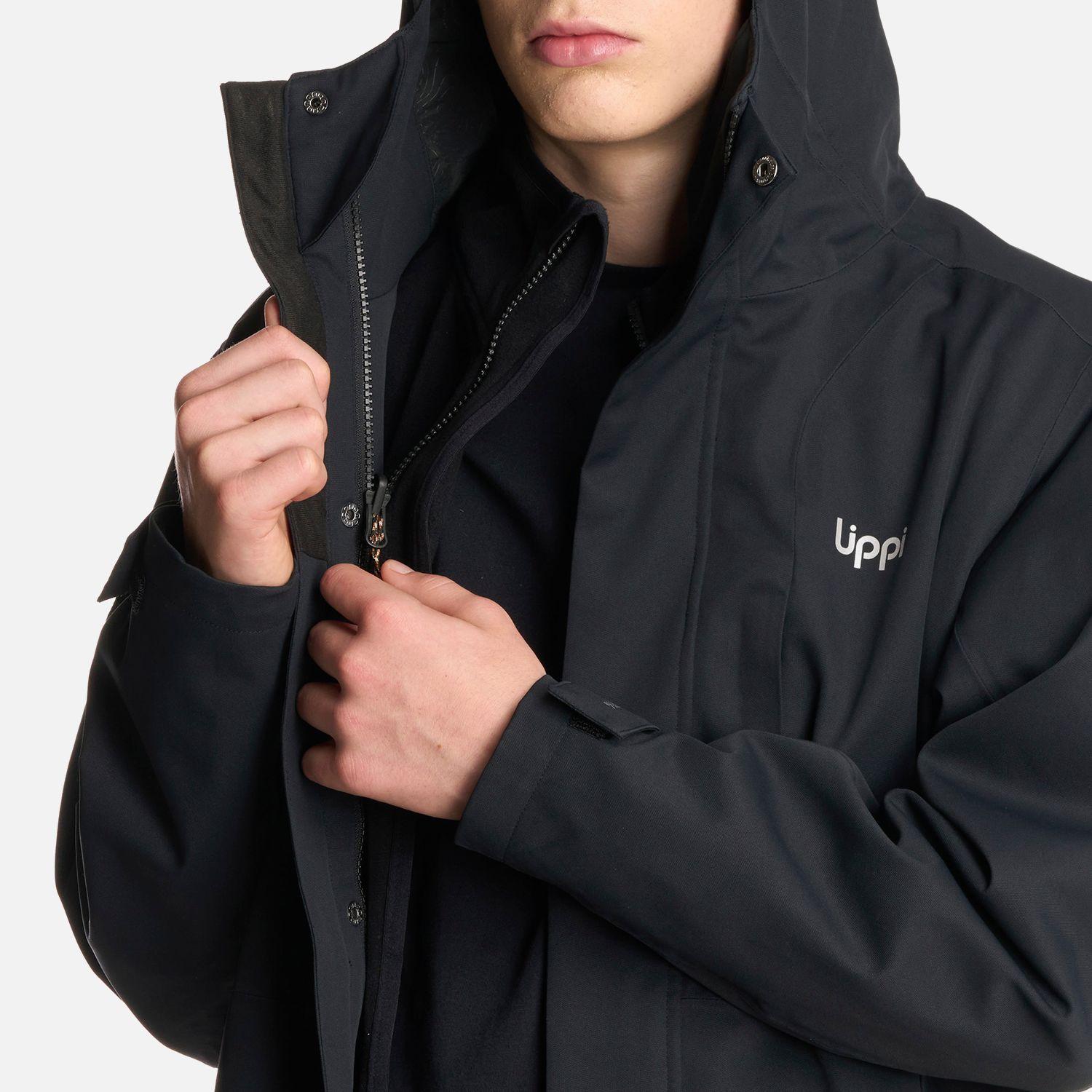 Chaqueta Teen Boy Lake Fusion 3 B-Dry Hoody Negro Lippi I25-8