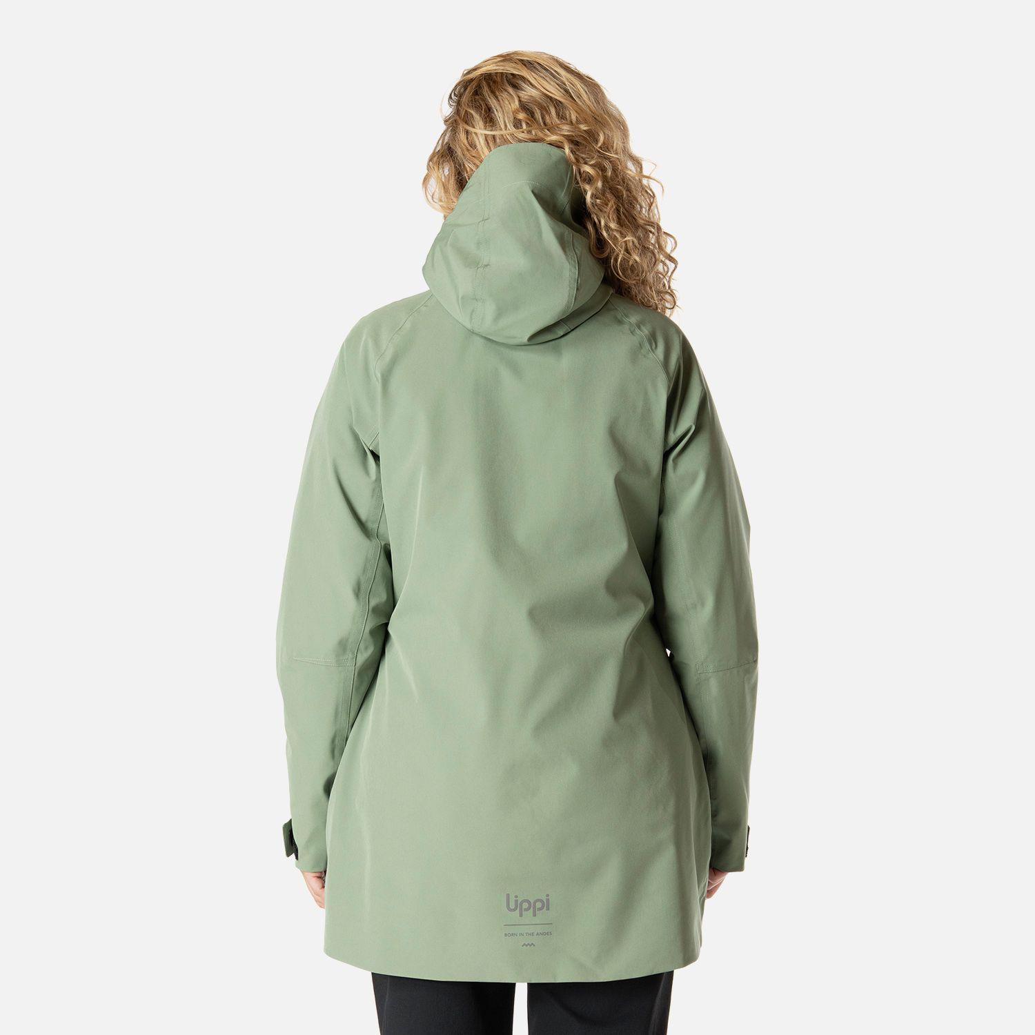 Chaqueta Mujer Hicken Fusion-3 B-Dry Hoody Jacket Jade Oscuro Lippi I26-2