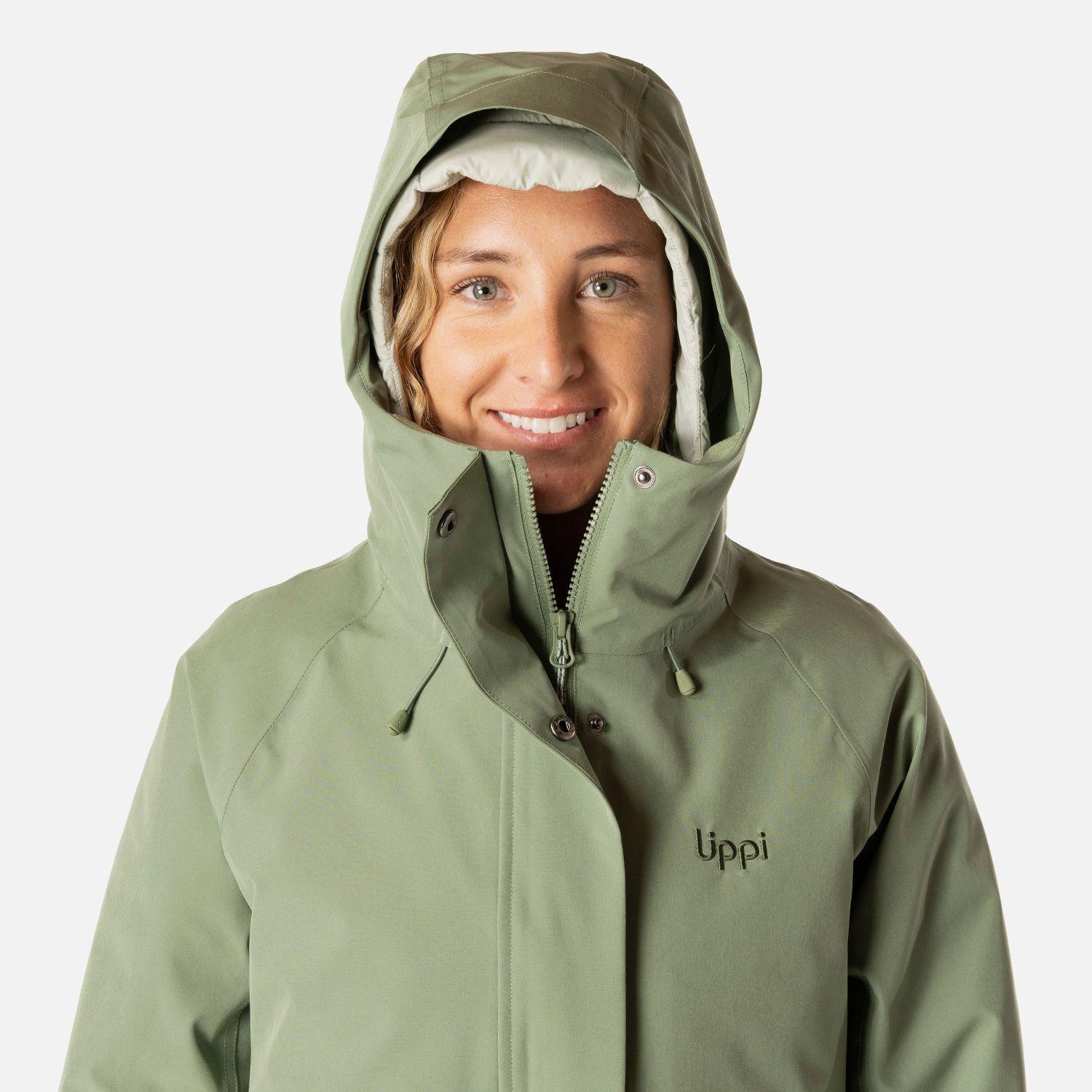 Chaqueta Mujer Hicken Fusion-3 B-Dry Hoody Jacket Jade Oscuro Lippi I26-3