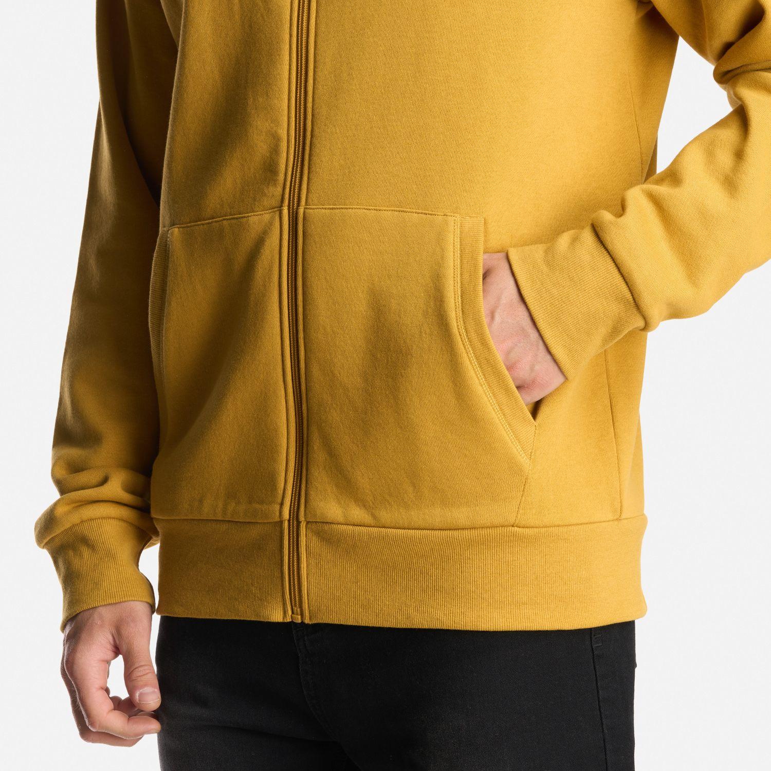 Poleron Hombre Ulmo Full Zip Hoody Sweatshirt Mostaza Lippi-6