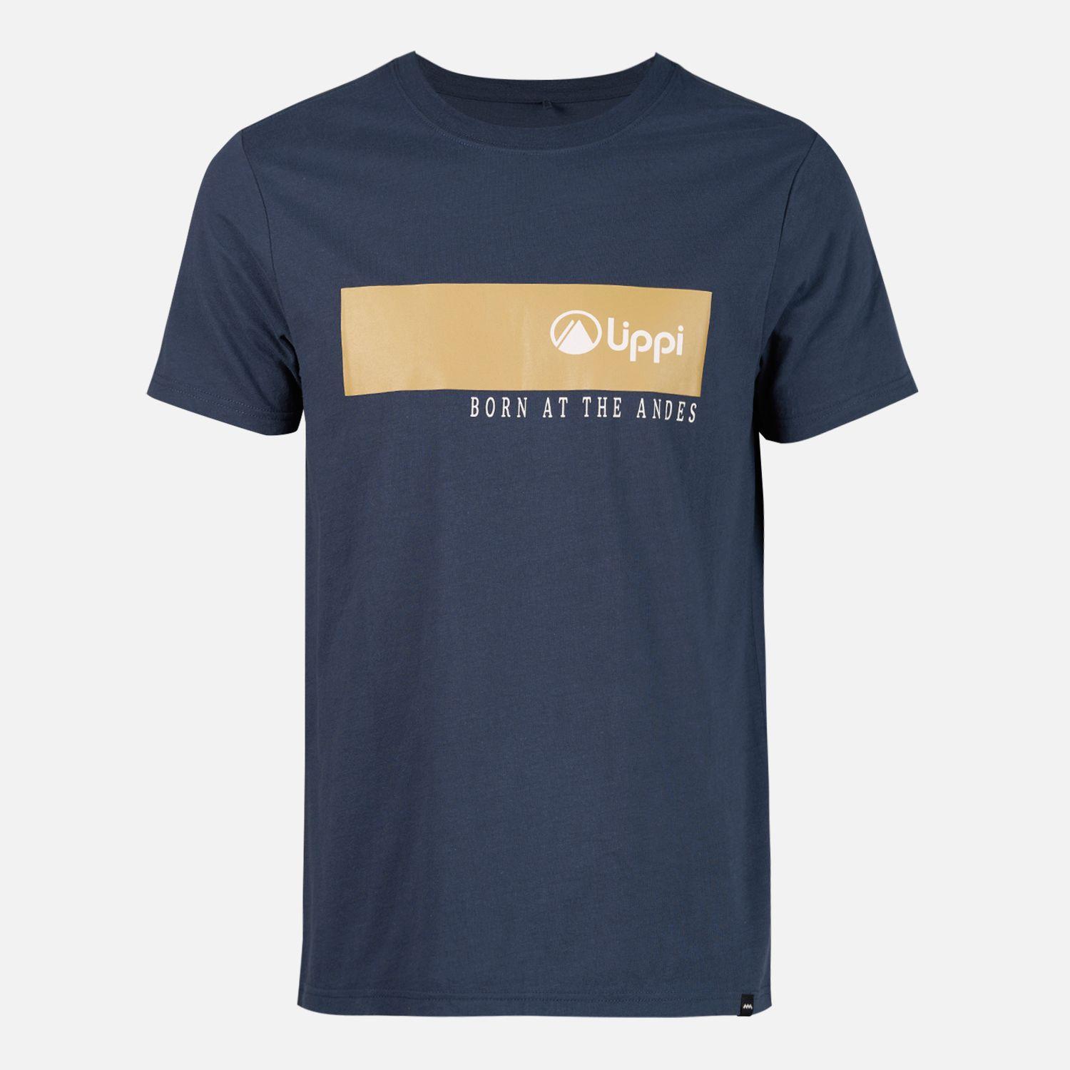 Polera Hombre Logo Lippi T-Shirt Front Line Azul Noche Lippi-0