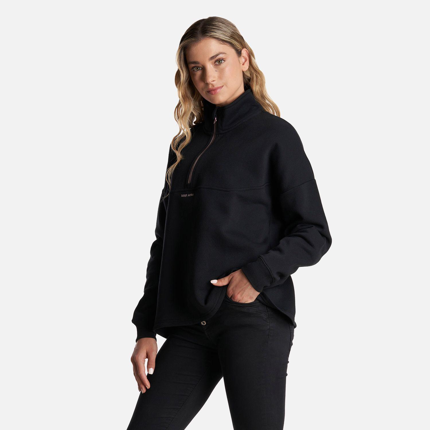 Poleron Mujer Peliculyon Negro Haka Honu V24-2