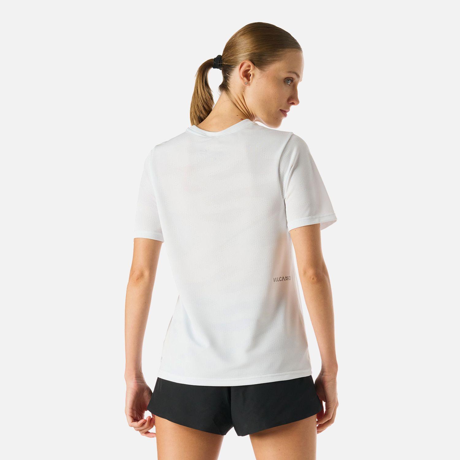 Polera Mujer Built To Move Pro T-Shirt Blanco Vulcano-3