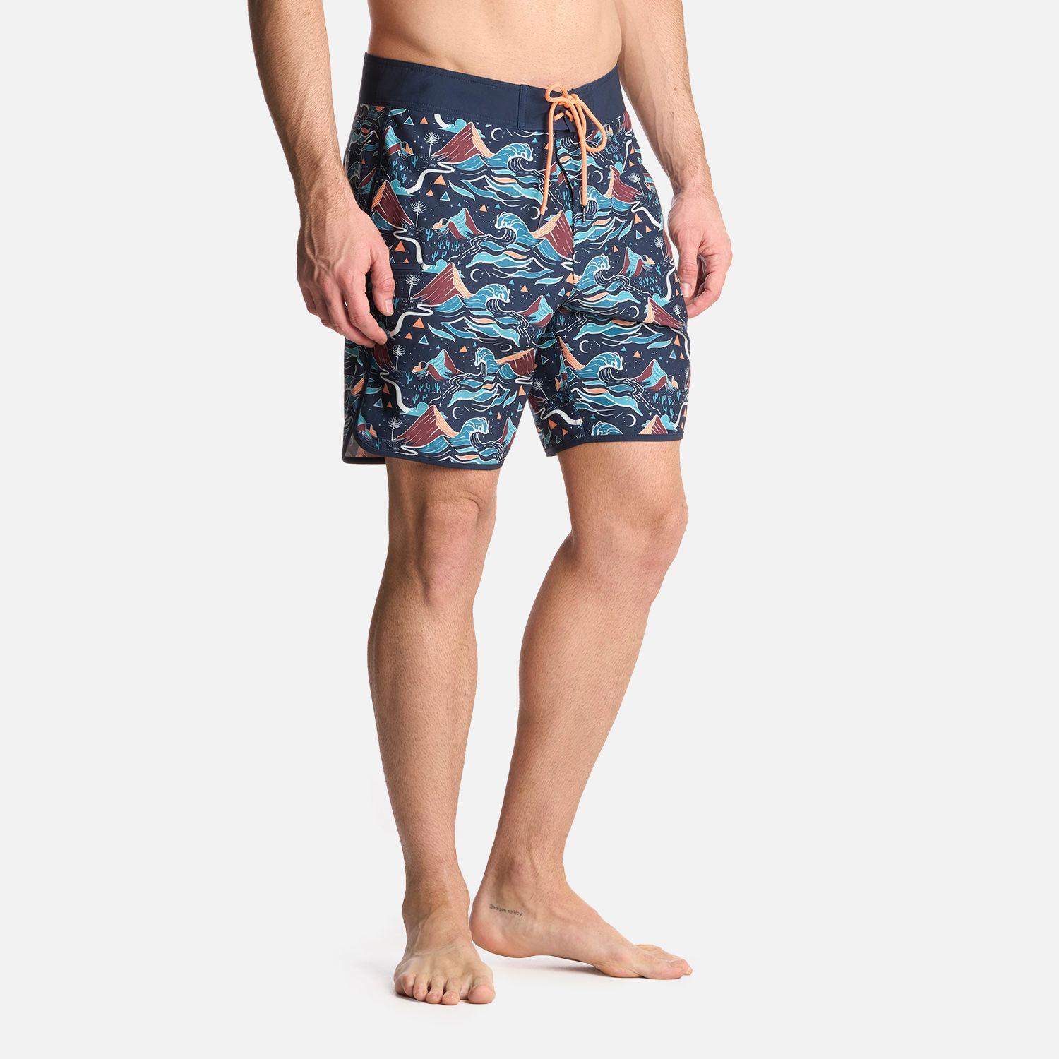 Traje de baño Hombre Sorfer Print Azul Noche Haka Honu-1