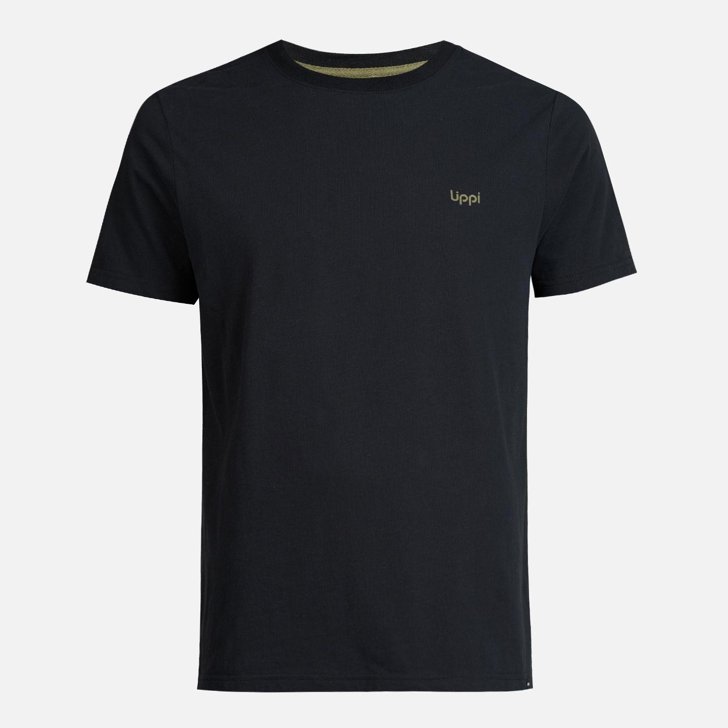 Polera Hombre Ulmo Cotton UV-Stop T-Shirt Negro Lippi I23-0