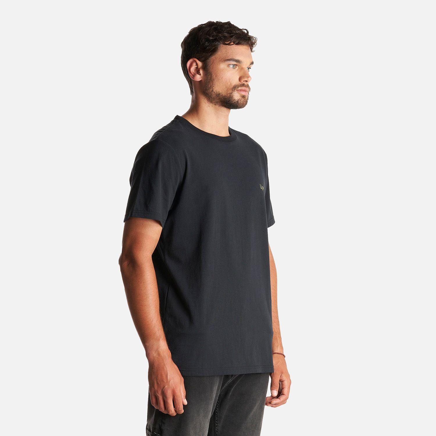 Polera Hombre Ulmo Cotton UV-Stop T-Shirt Negro Lippi I23-2