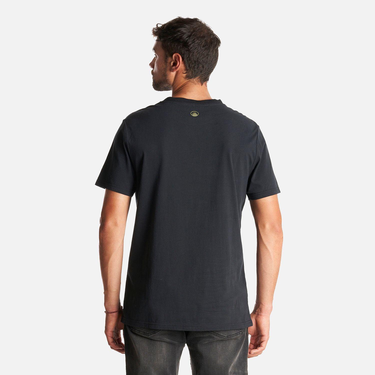 Polera Hombre Ulmo Cotton UV-Stop T-Shirt Negro Lippi I23-3