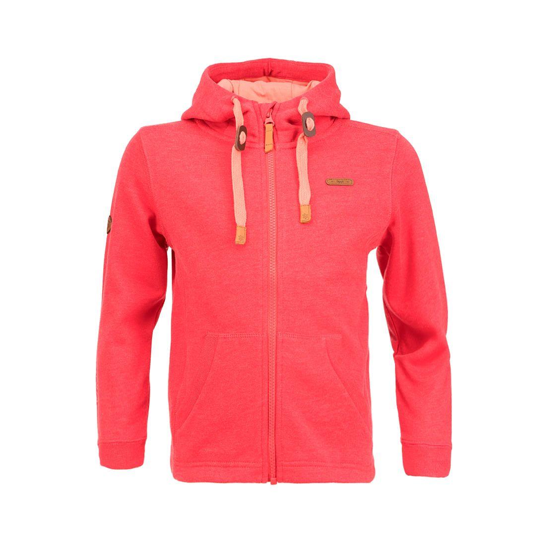 Poleron Niña Insigne Full Zip Hoody Coral Lippi-0