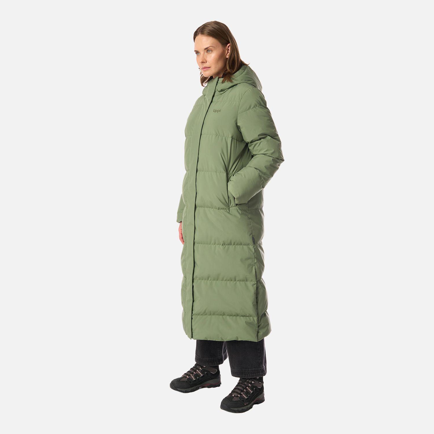 Chaqueta Mujer Long And Warm Steam-Pro Hoody Jacket Jade Oscuro Lippi I26-1