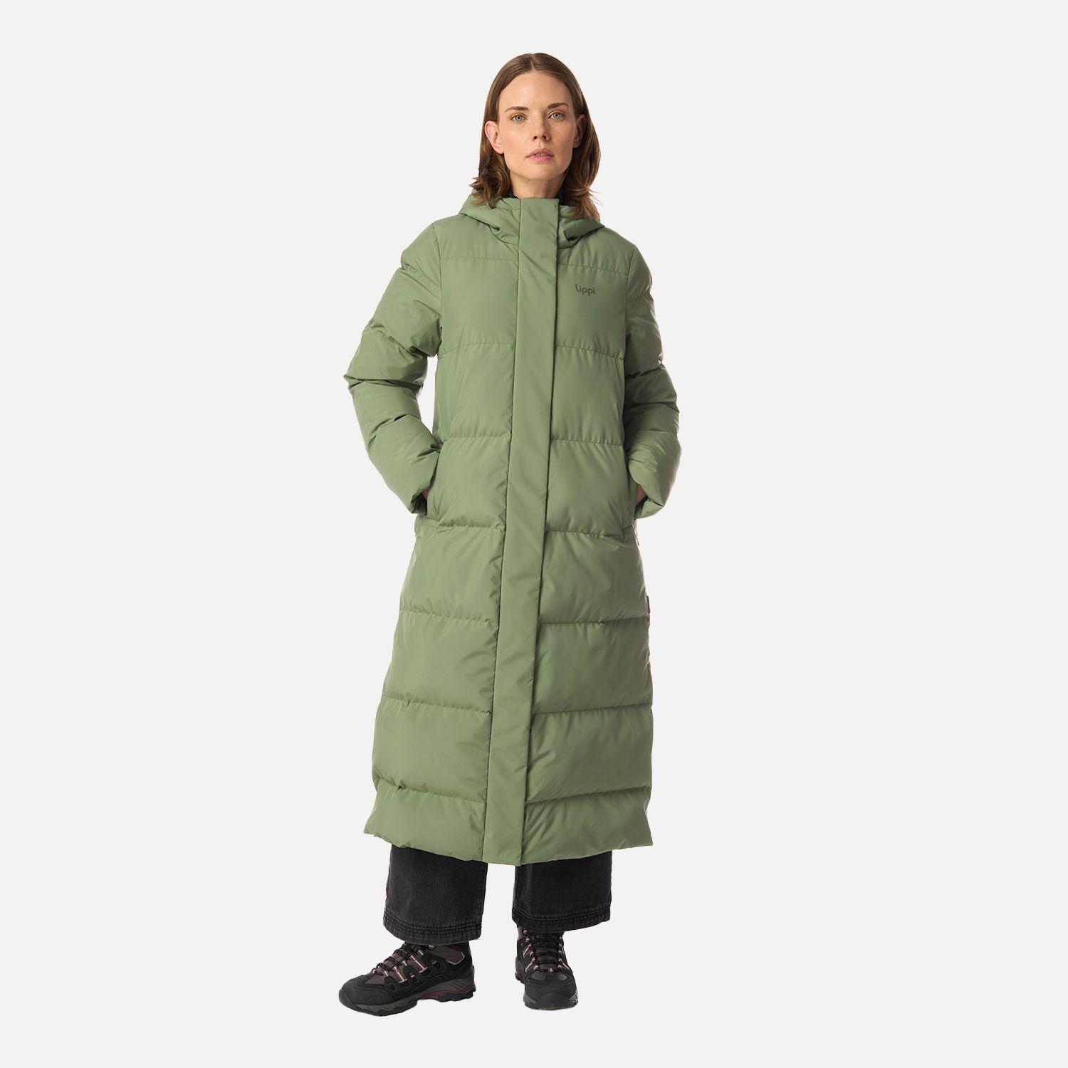 Chaqueta Mujer Long And Warm Steam-Pro Hoody Jacket Jade Oscuro Lippi I26-7