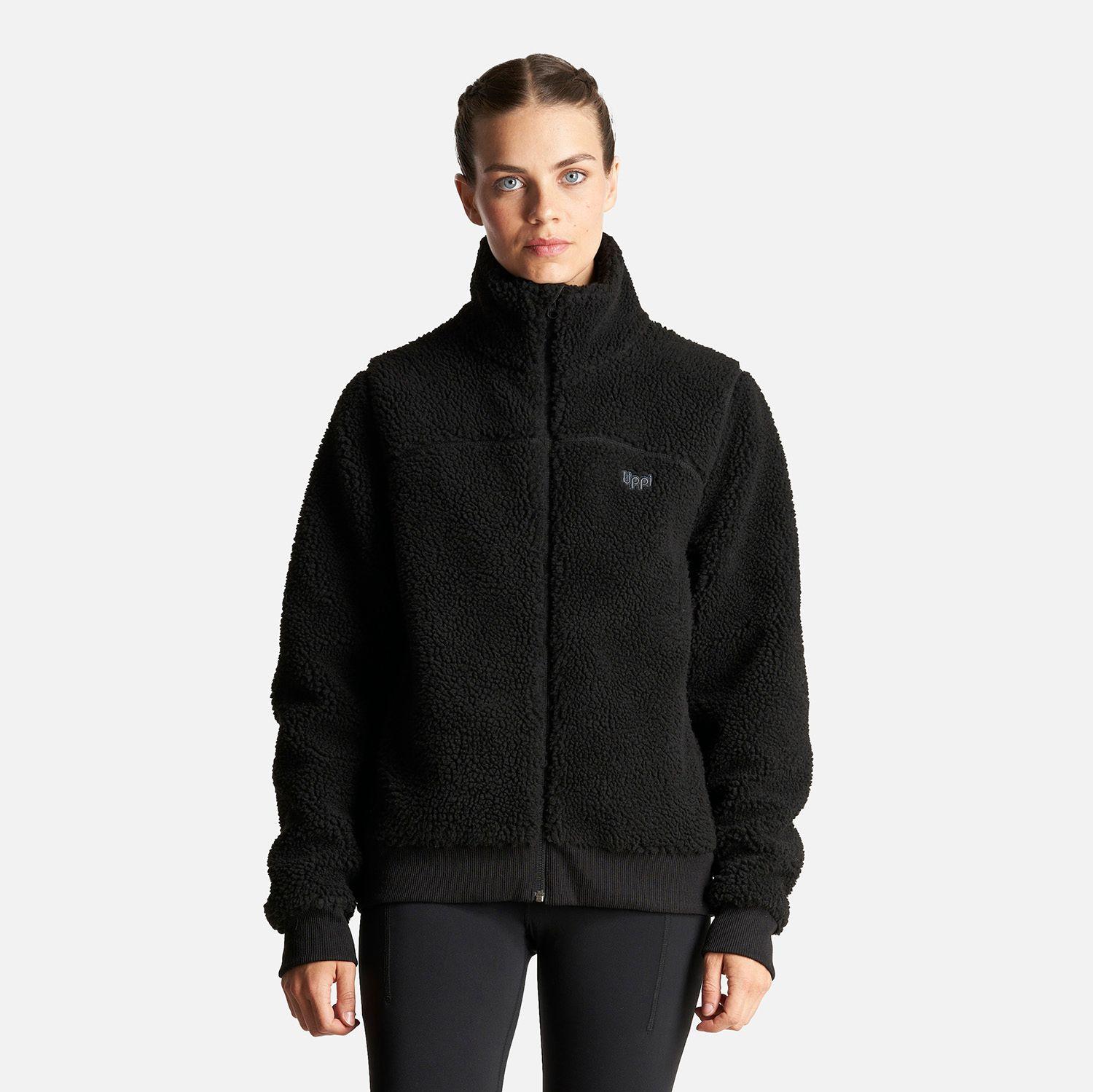 Chaqueta Mujer Comfy Sherpa-Pro Hoody Jacket Negro Lippi-1