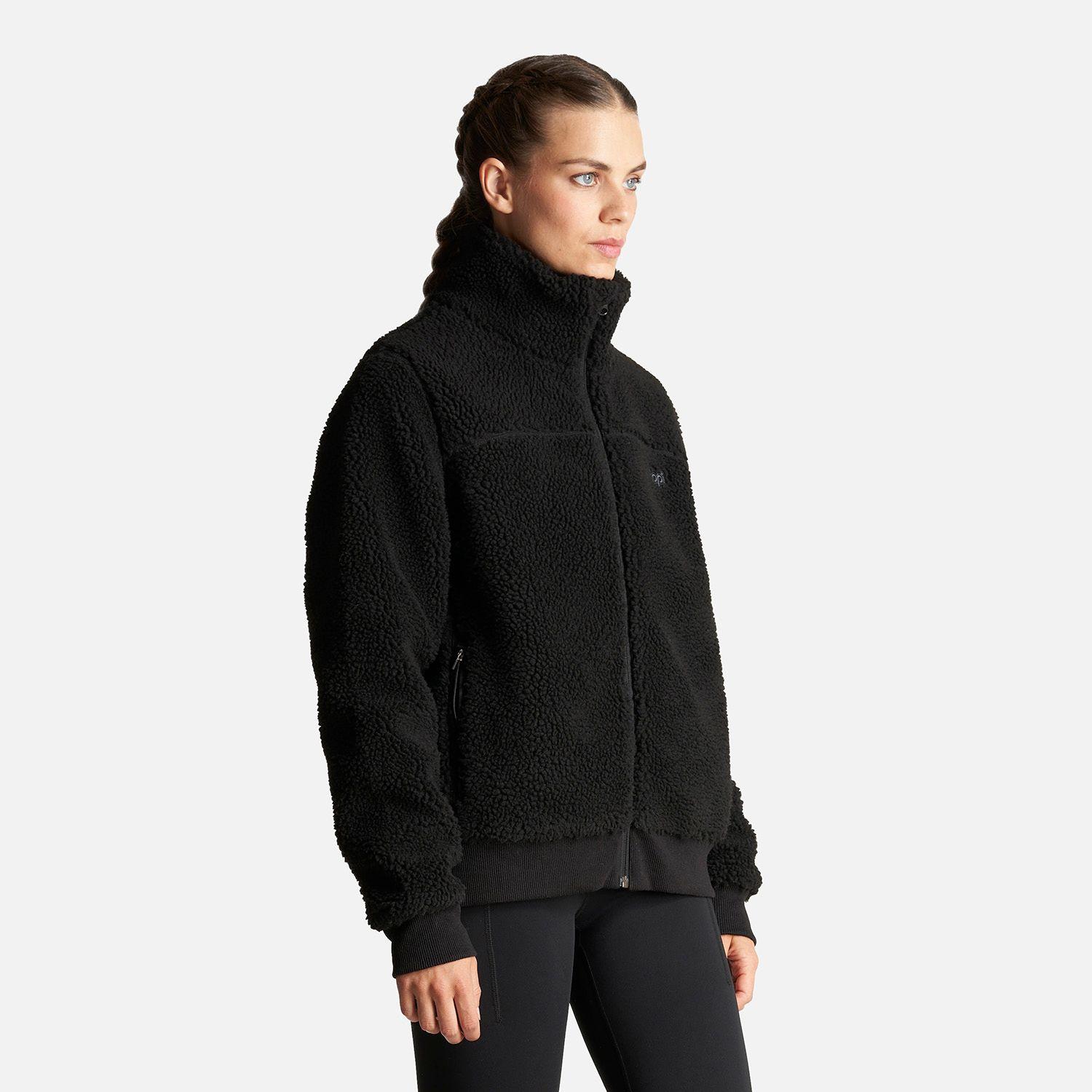 Chaqueta Mujer Comfy Sherpa-Pro Hoody Jacket Negro Lippi-2