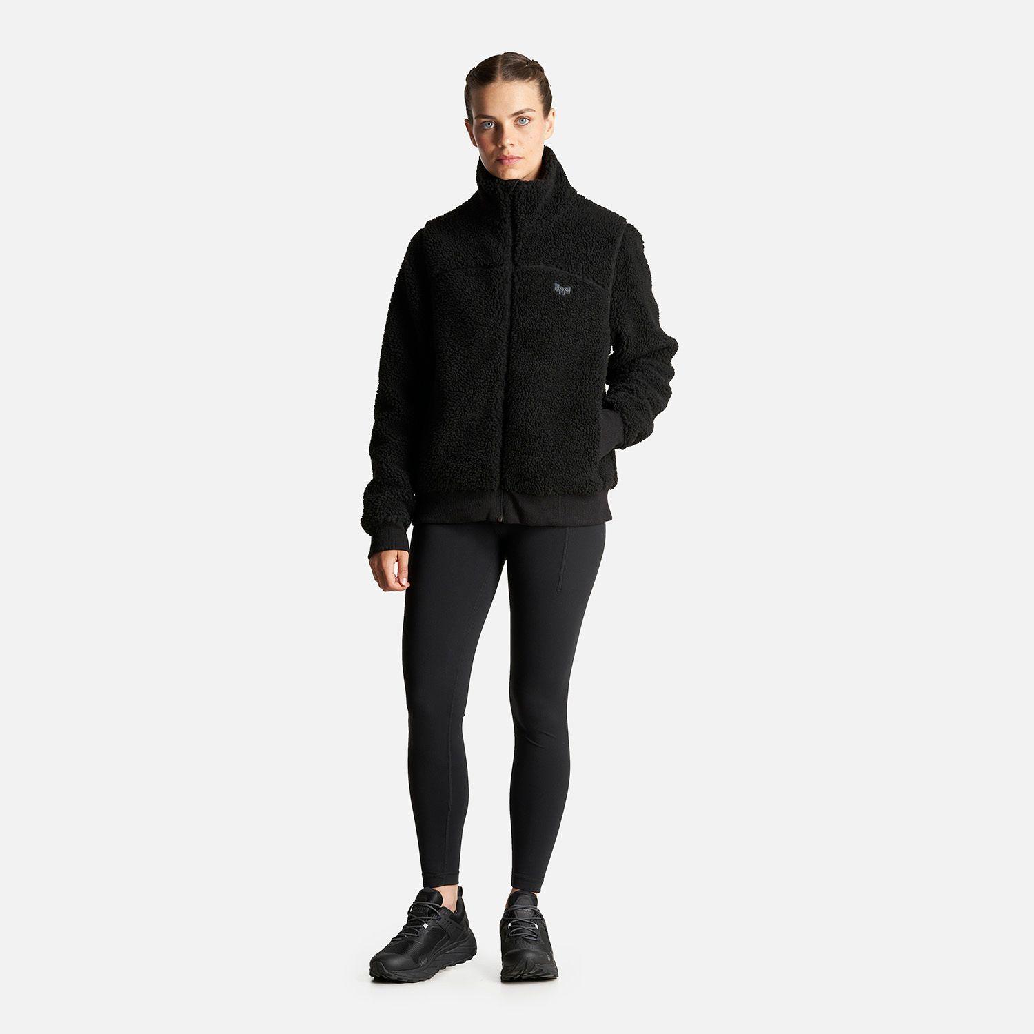 Chaqueta Mujer Comfy Sherpa-Pro Hoody Jacket Negro Lippi-6