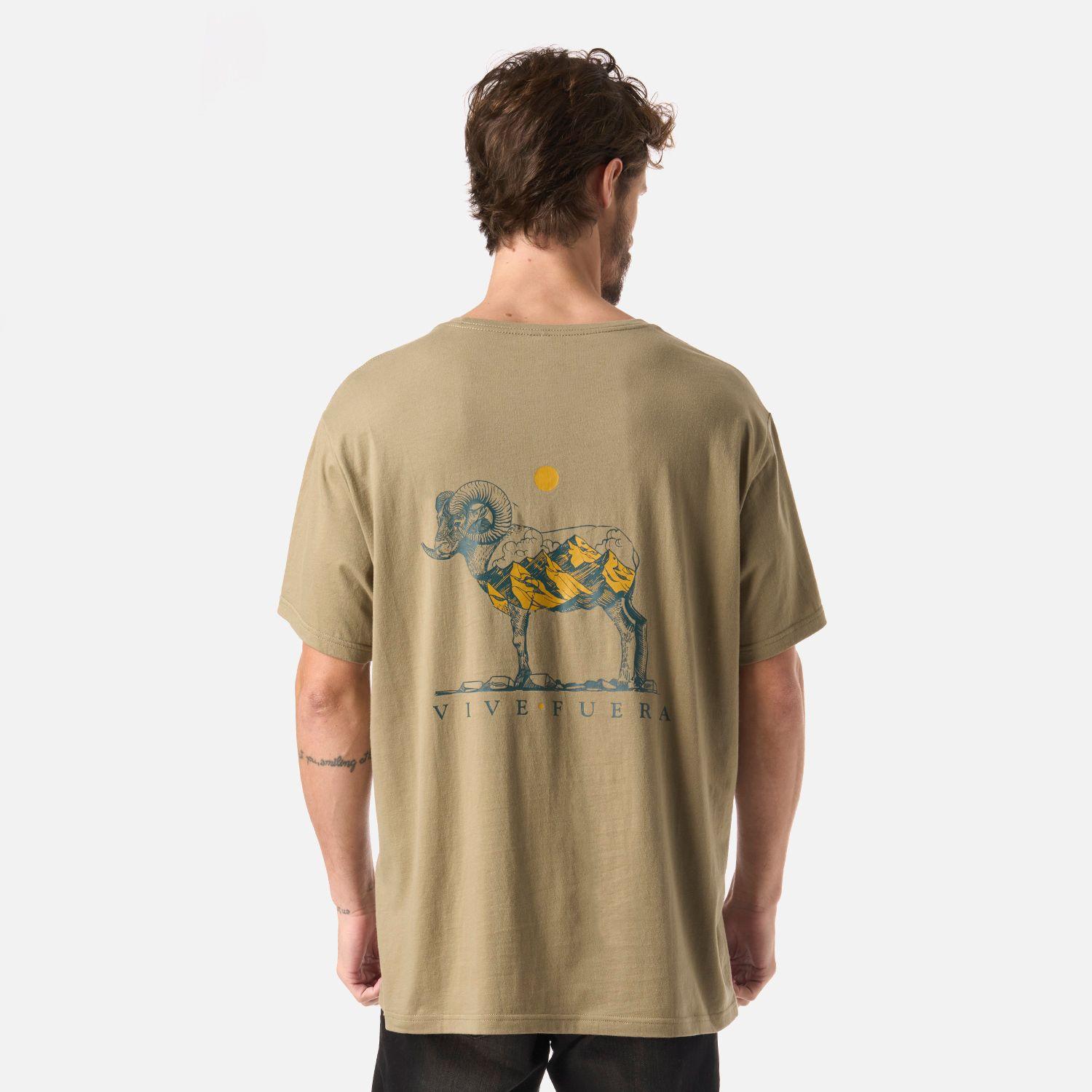 Polera Hombre El Cuernudo Verde Oliva Haka Honu V26-1