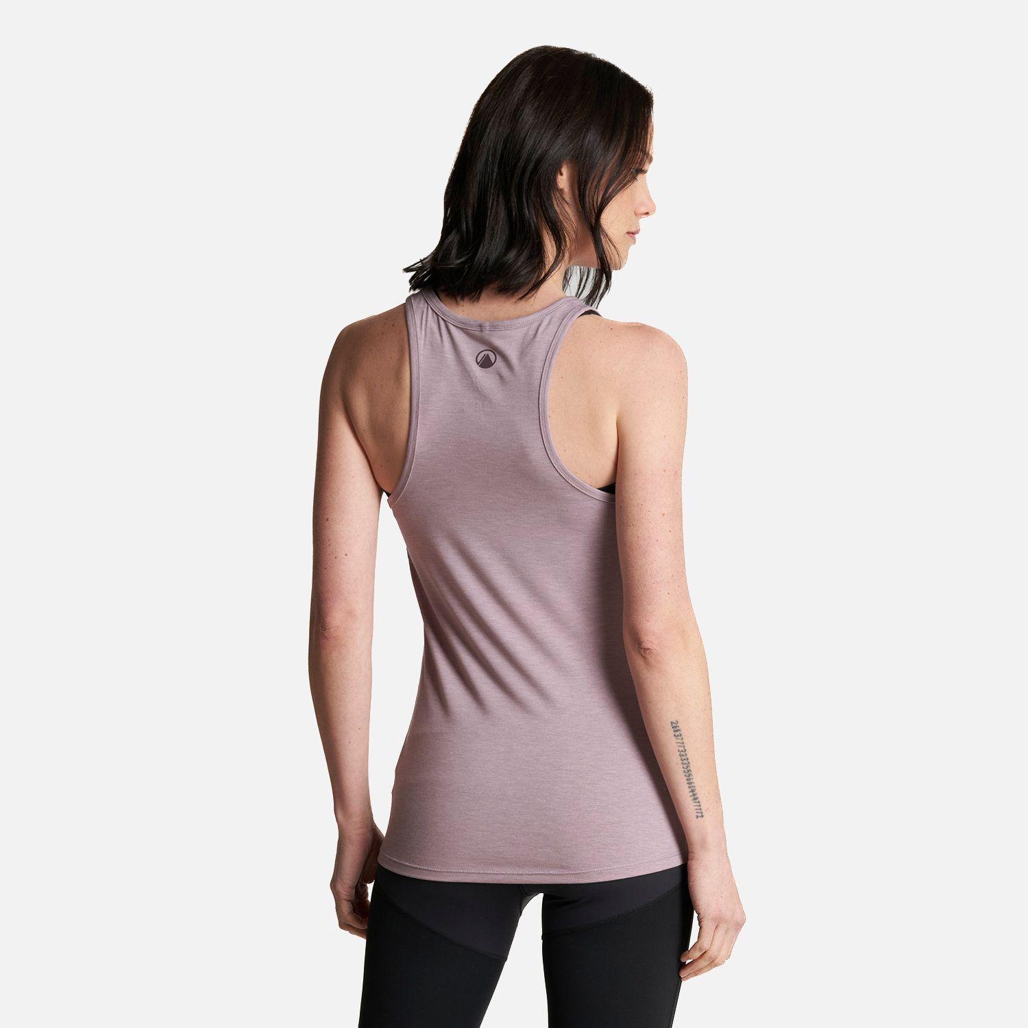 Polera Mujer Summit UV-Stop Tank Melange Malva Lippi-3