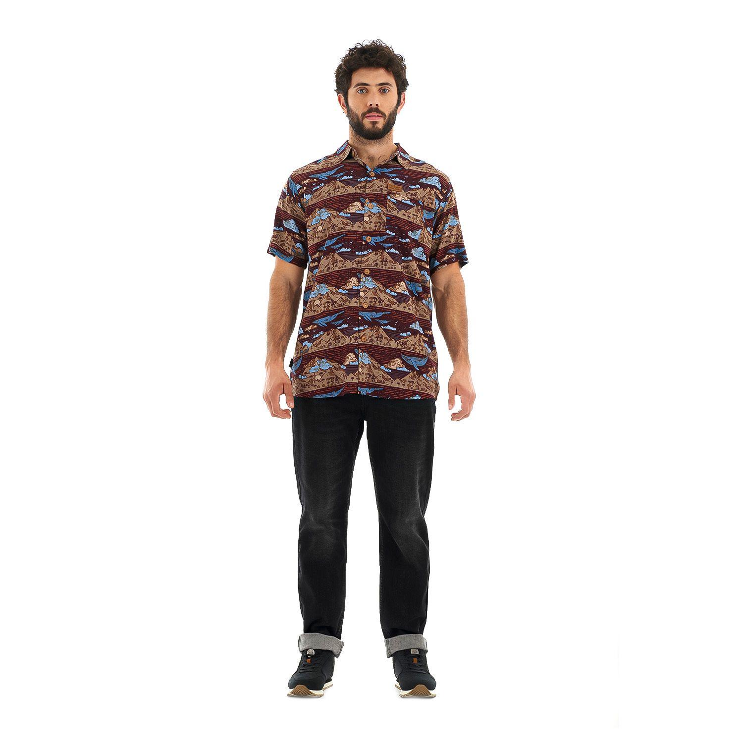 Camisa Hombre Anameizon Burdeo Haka Honu-7