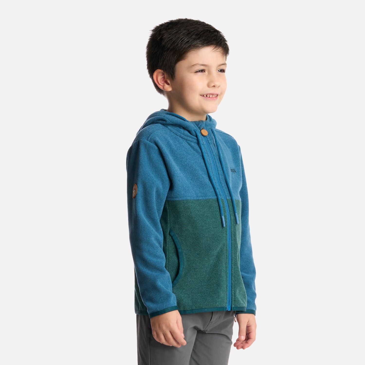 Polerón Niño Stripes Nano-F Full Zip Hoody Azul Lippi-1