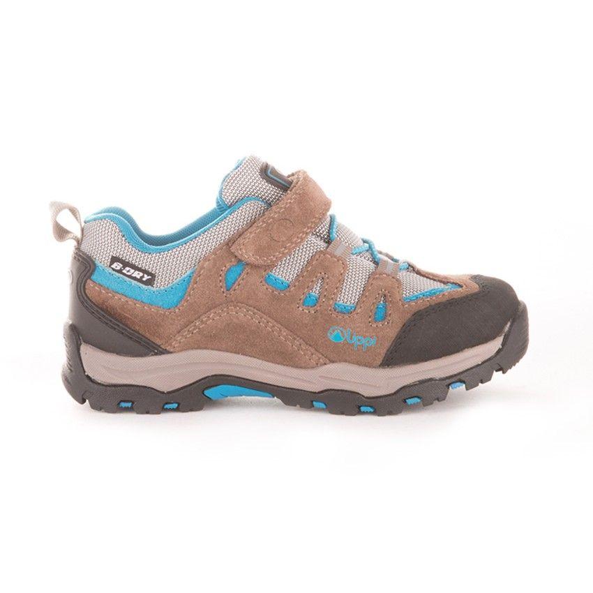Zapato Niño Puelo CS Low Velcro Café Azul Lippi-0