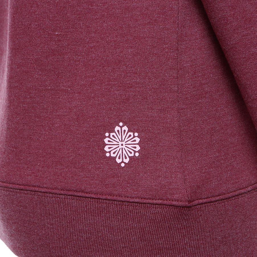 Poleron Mujer Insigne Cotton Hoody Melange Rosa Lippi V18-5