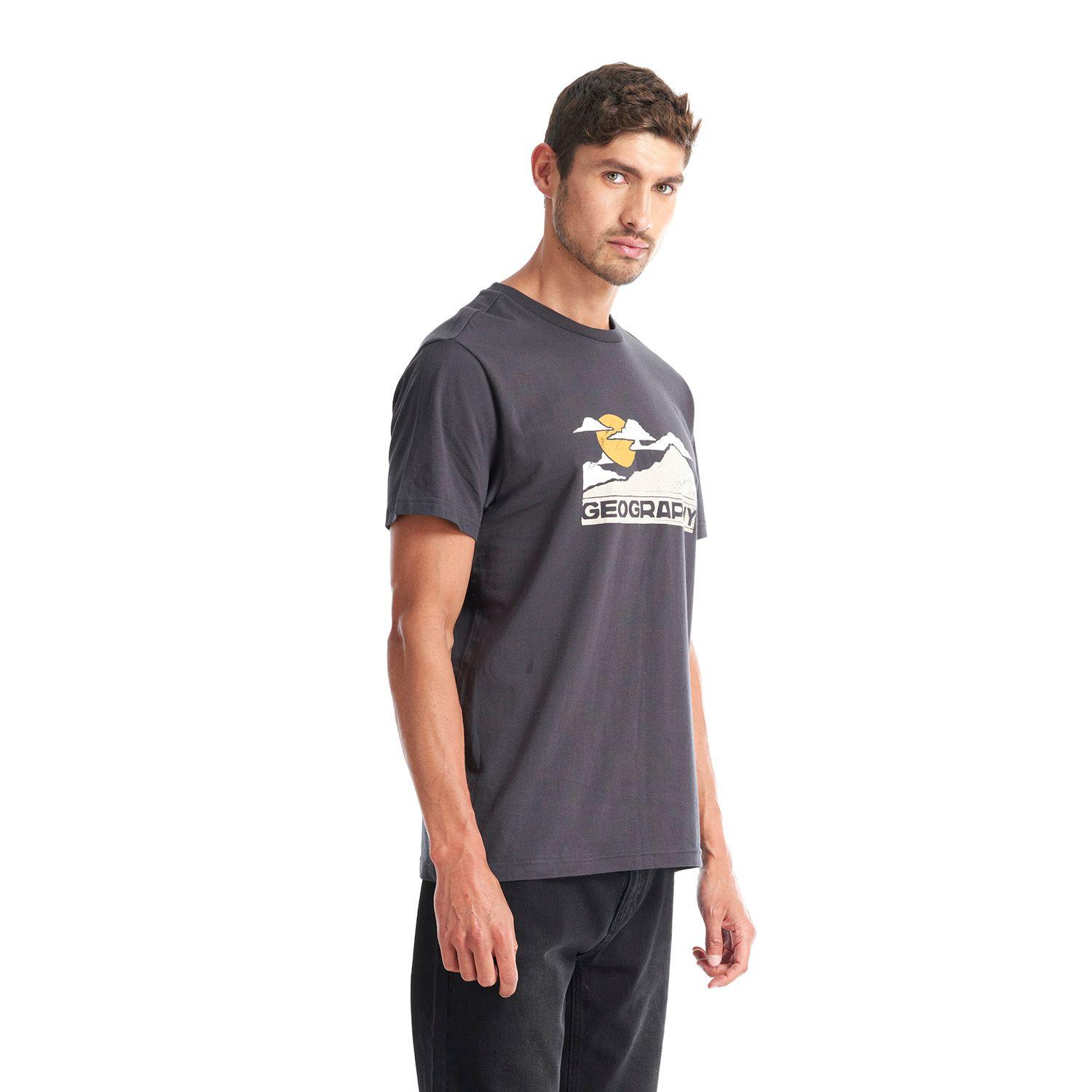 Polera Hombre Liquen Grafito Geography-2