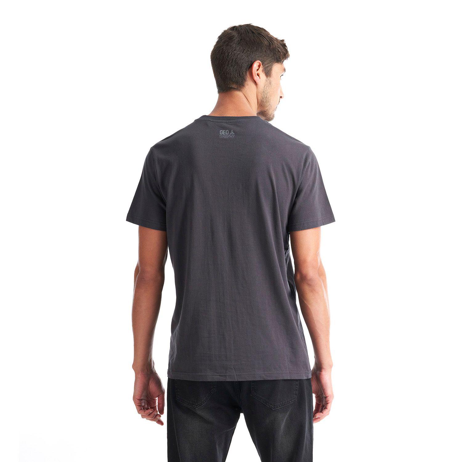 Polera Hombre Liquen Grafito Geography-3