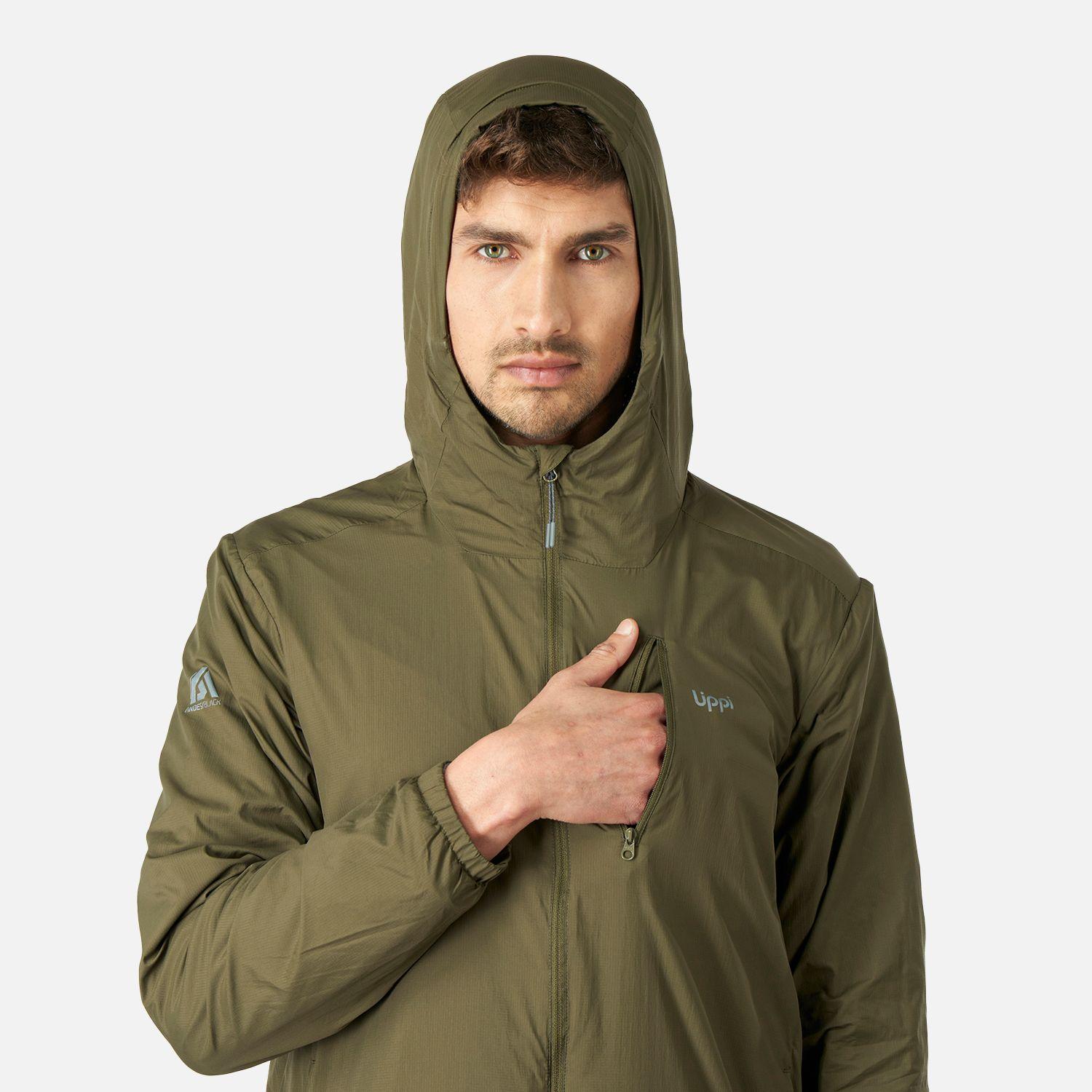 Chaqueta Hombre Spry Windbreaker Nano-F Hoody Jacket Verde Oscuro Lippi-4