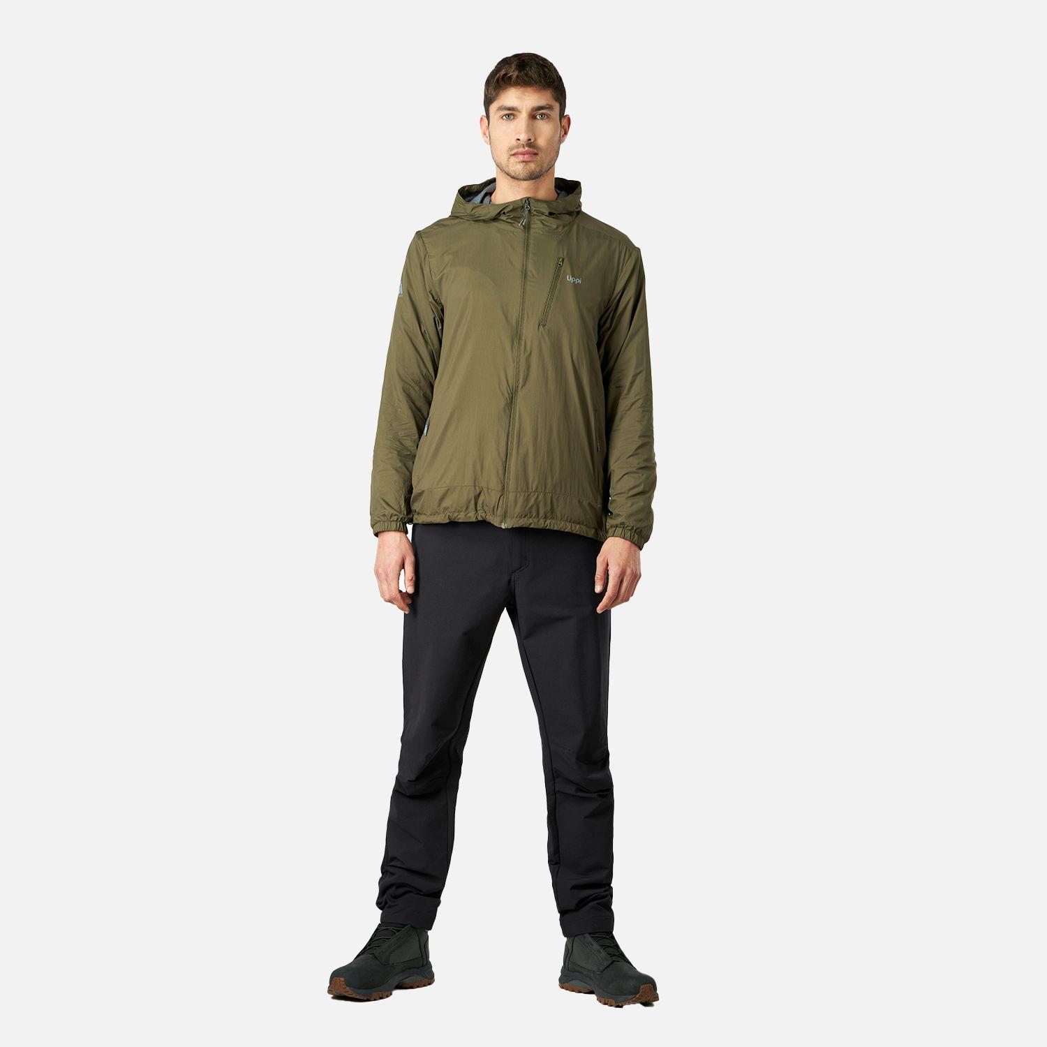 Chaqueta Hombre Spry Windbreaker Nano-F Hoody Jacket Verde Oscuro Lippi-6