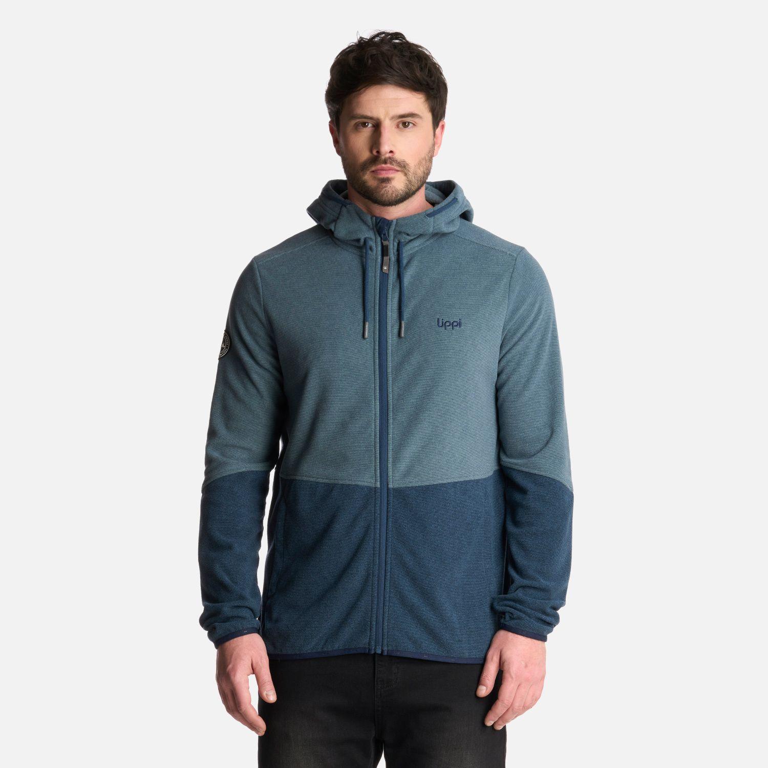 Polerón Hombre Stripes Nano-F Full Zip Hoody Azul Lippi-0
