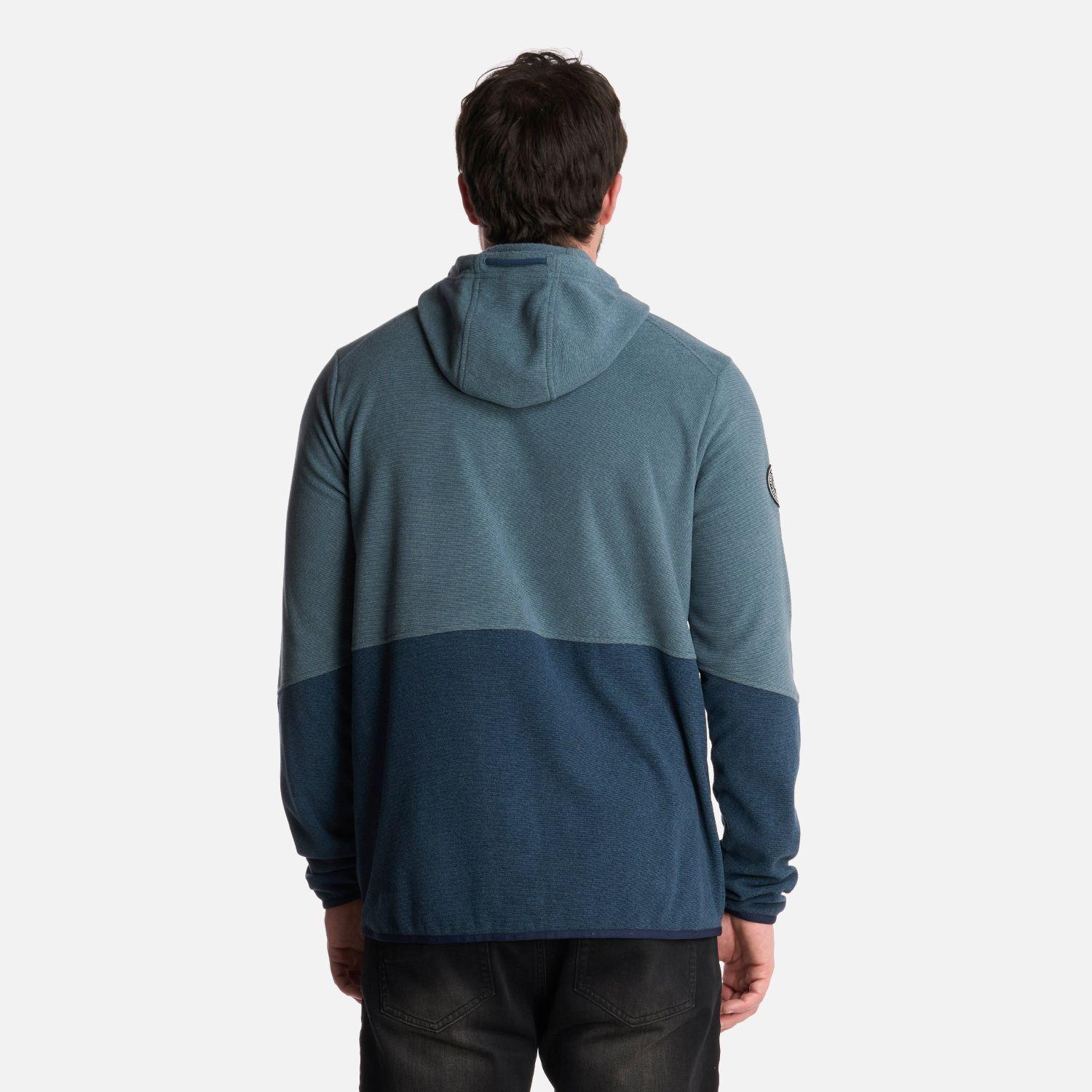 Polerón Hombre Stripes Nano-F Full Zip Hoody Azul Lippi-2