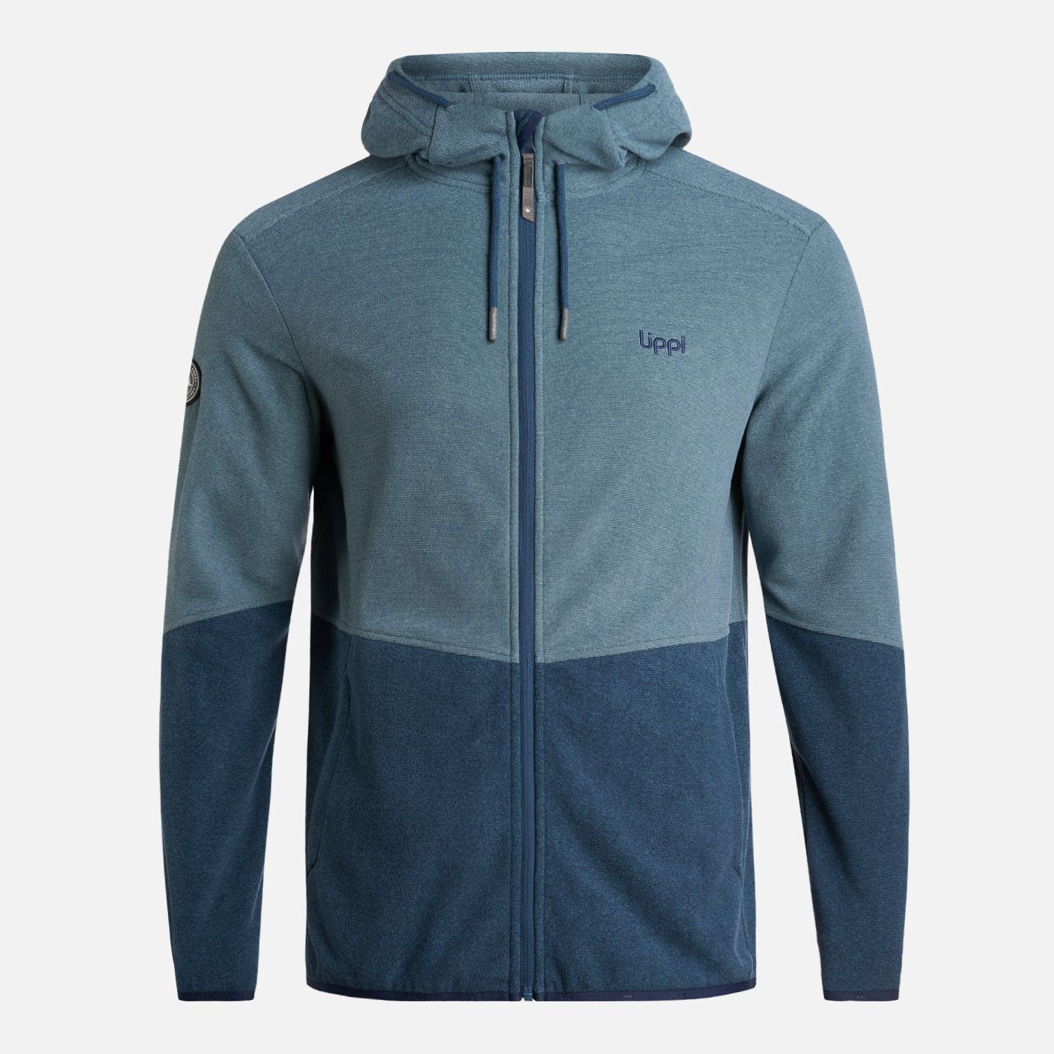 Polerón Hombre Stripes Nano-F Full Zip Hoody Azul Lippi-6