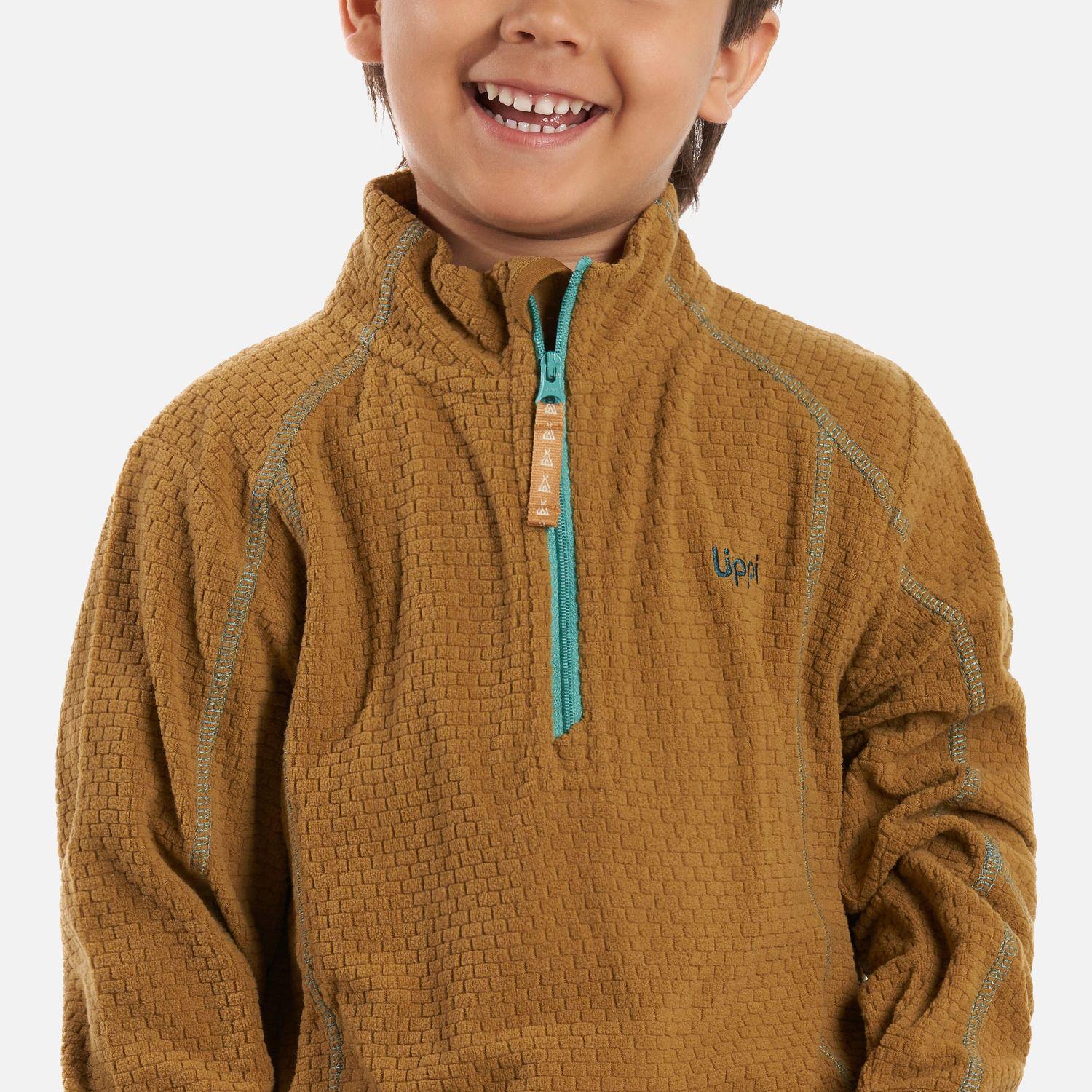Poleron Niño Saltamontes Nano-F 1/4 Zip Cafe Lippi-4