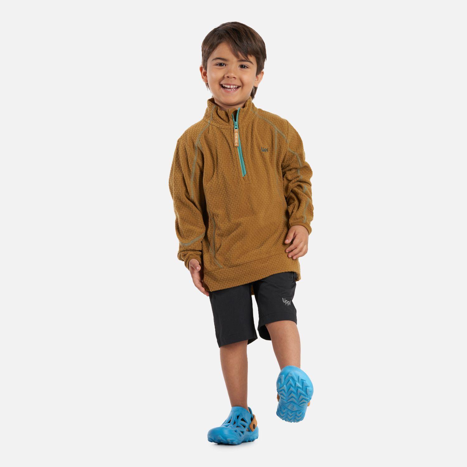 Poleron Niño Saltamontes Nano-F 1/4 Zip Cafe Lippi-5