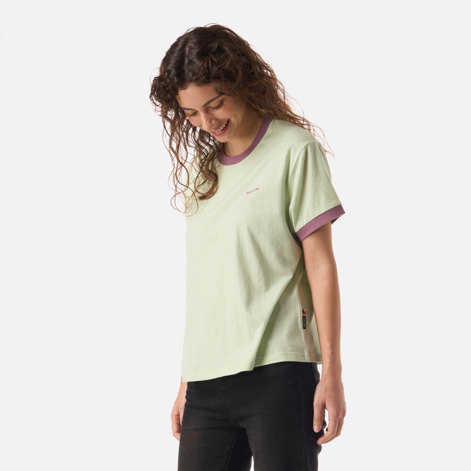 Polera Mujer Cosas Extranas Menta Haka Honu V26-1