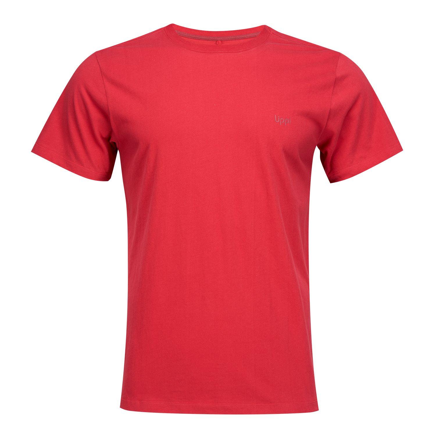 Polera Hombre Ulmo Cotton UV-Stop T-Shirt Rojo Lippi V21-0