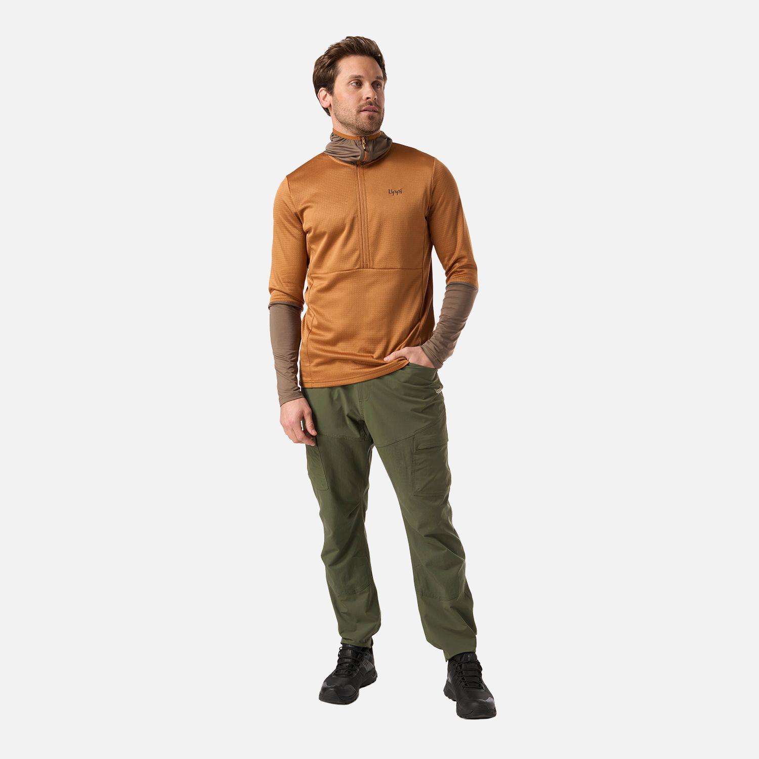 Polerón Hombre Maestri Nano-F 1/4 Zip Hoody Cafe Claro Lippi V26-4