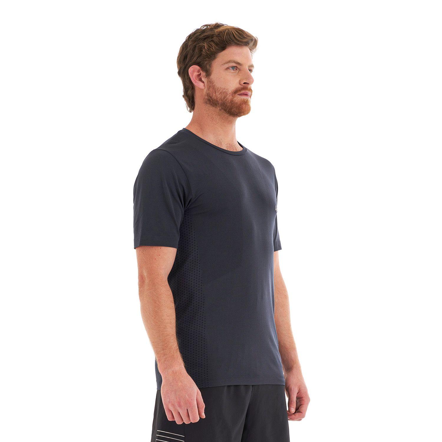 Polera Hombre Challenge Seamless T-Shirt Azul Piedra Lippi-2