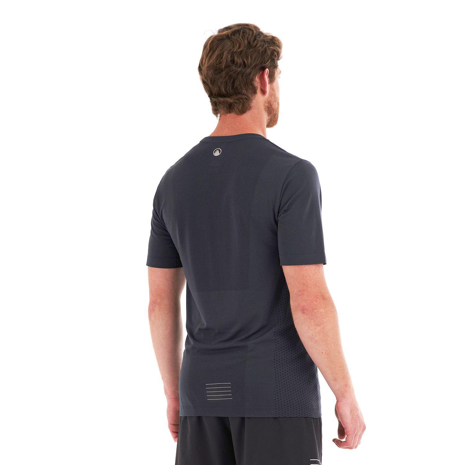 Polera Hombre Challenge Seamless T-Shirt Azul Piedra Lippi-4