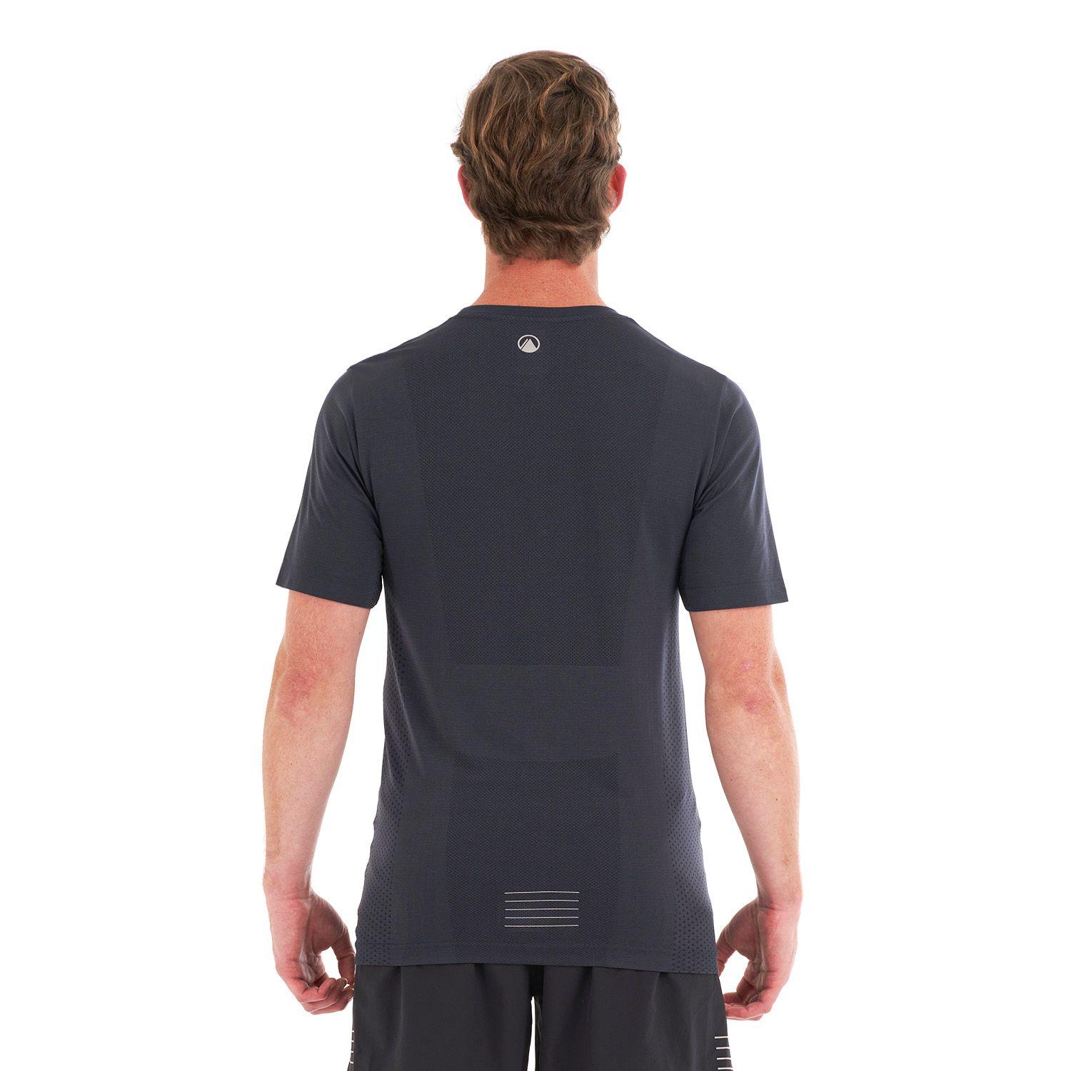 Polera Hombre Challenge Seamless T-Shirt Azul Piedra Lippi-5