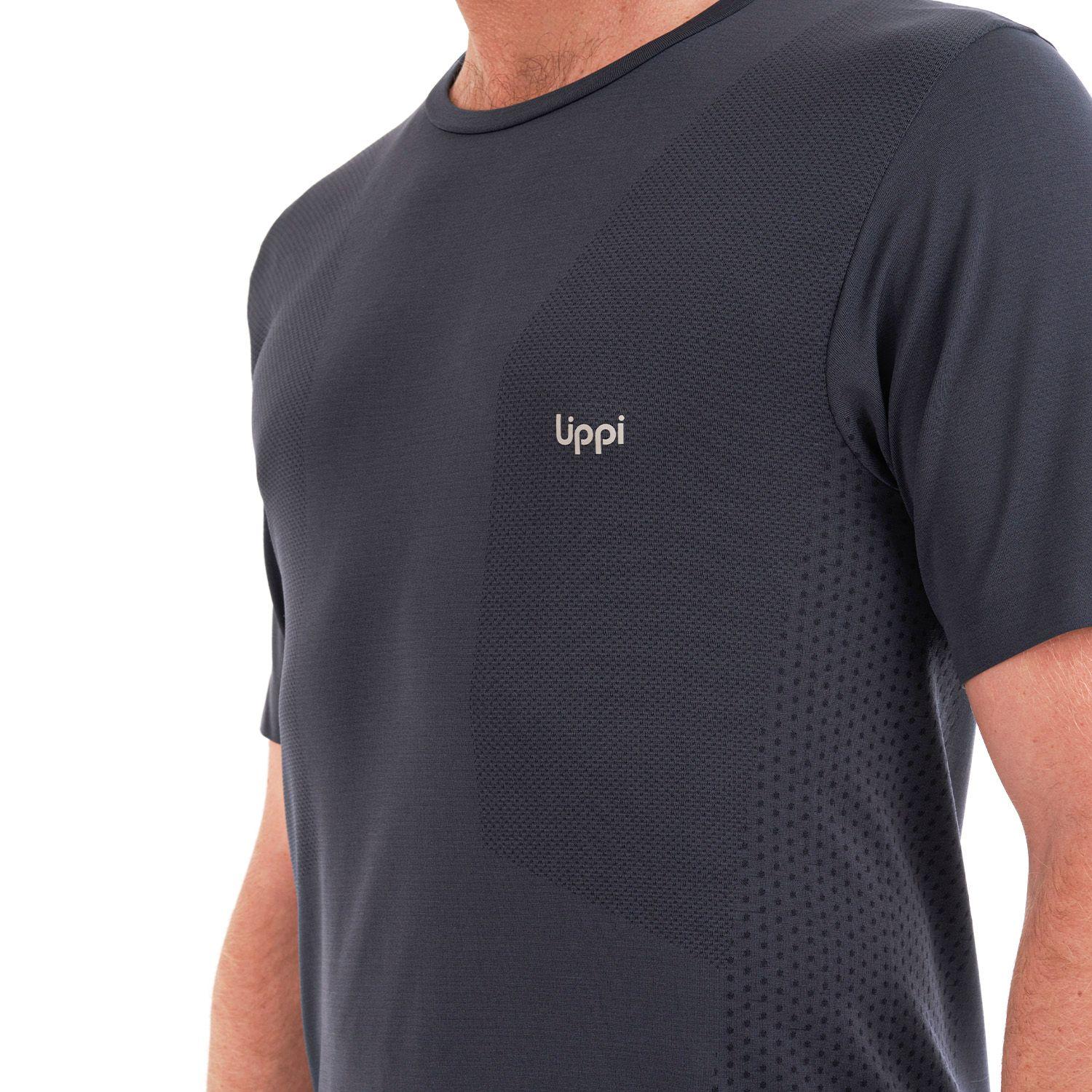 Polera Hombre Challenge Seamless T-Shirt Azul Piedra Lippi-6