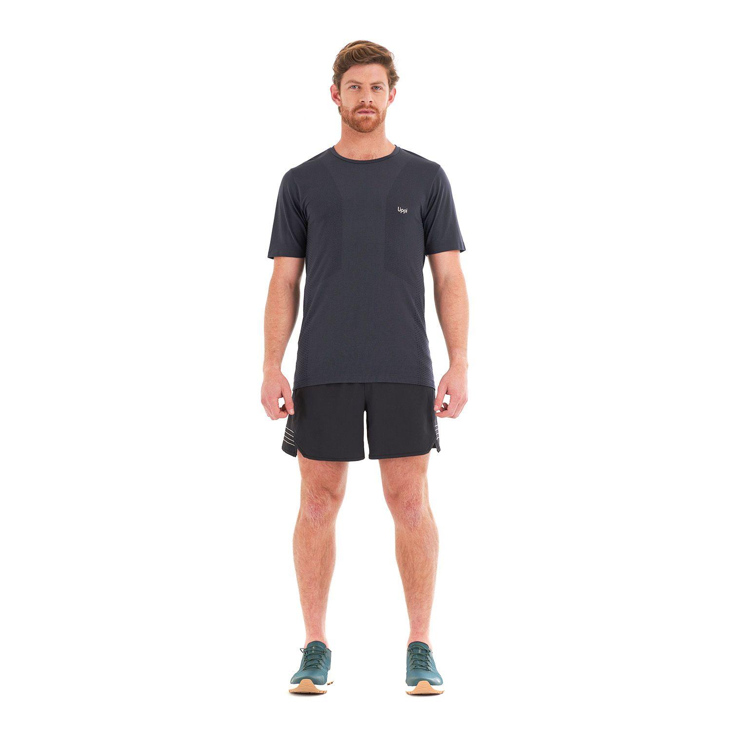 Polera Hombre Challenge Seamless T-Shirt Azul Piedra Lippi-8