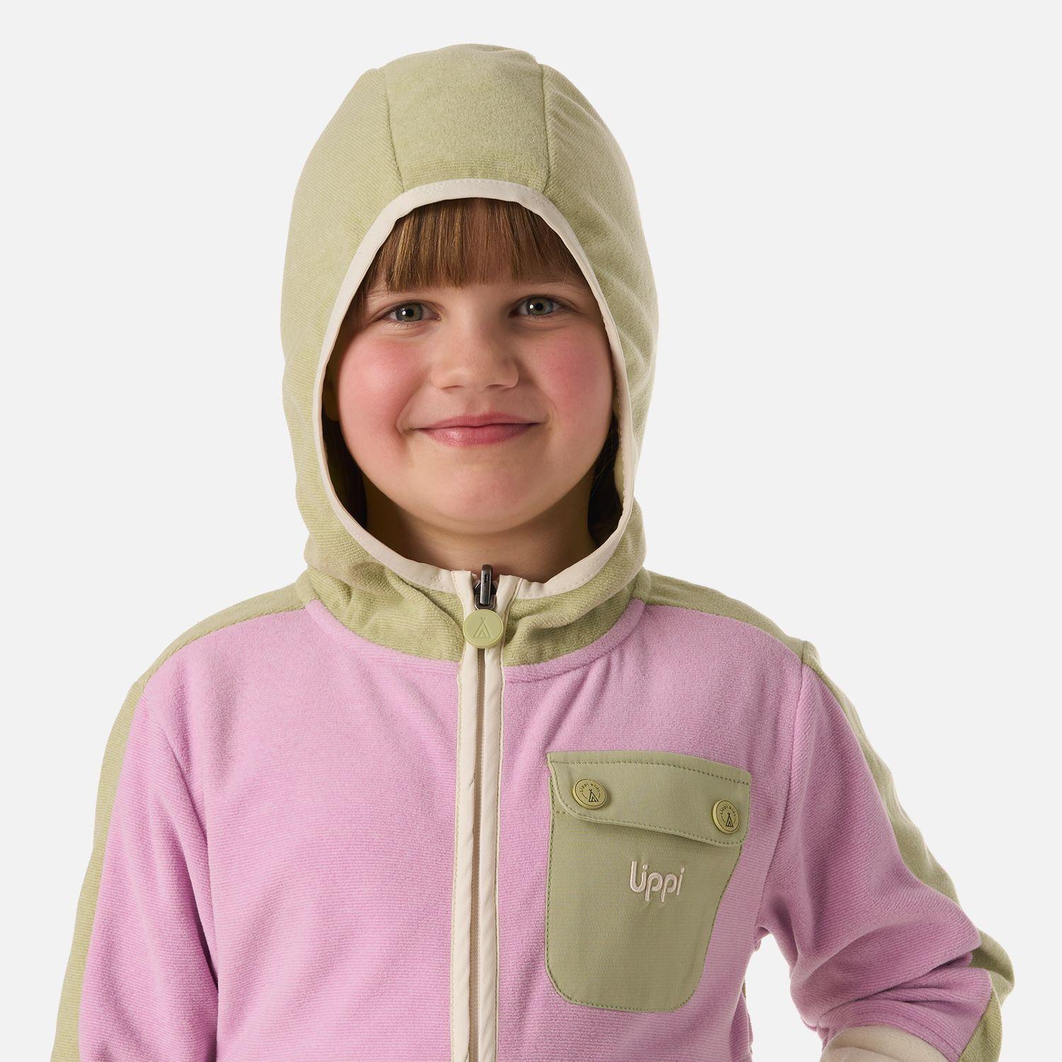 Polar Niña FirePlace Hoody Sweatshirt Verde manzana Lippi V26-3