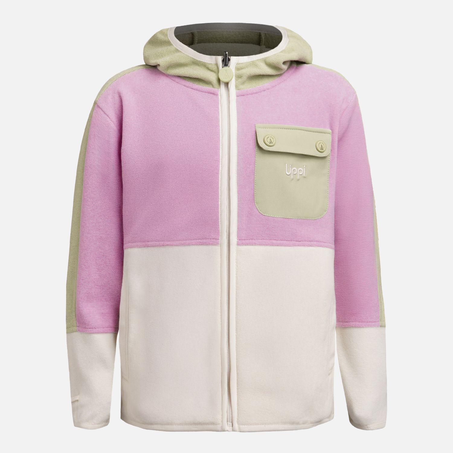 Polar Niña FirePlace Hoody Sweatshirt Verde manzana Lippi V26-6