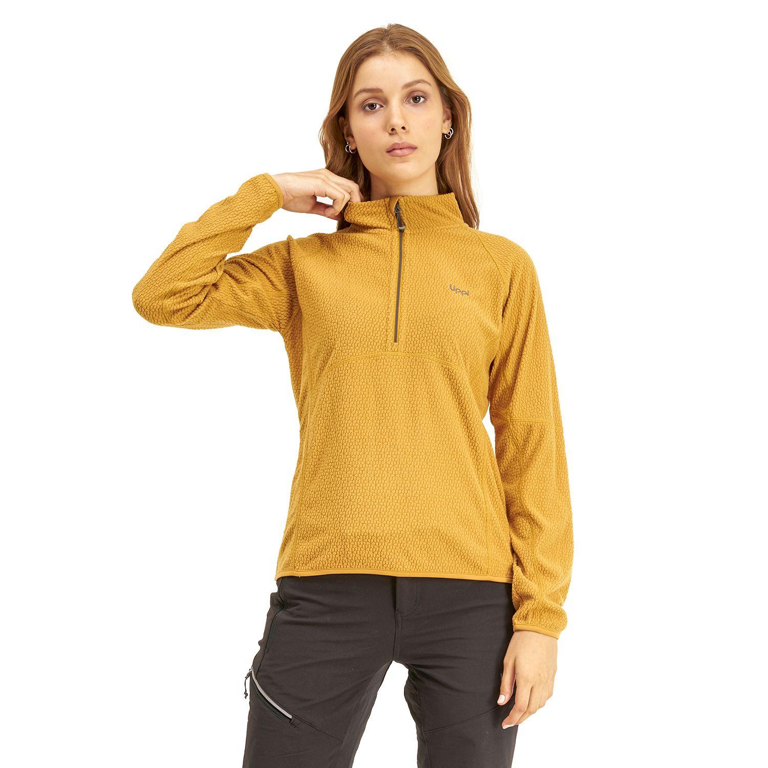 Poleron Mujer Jacaranda Nano-F 14 Zip Mostaza Lippi I20-1