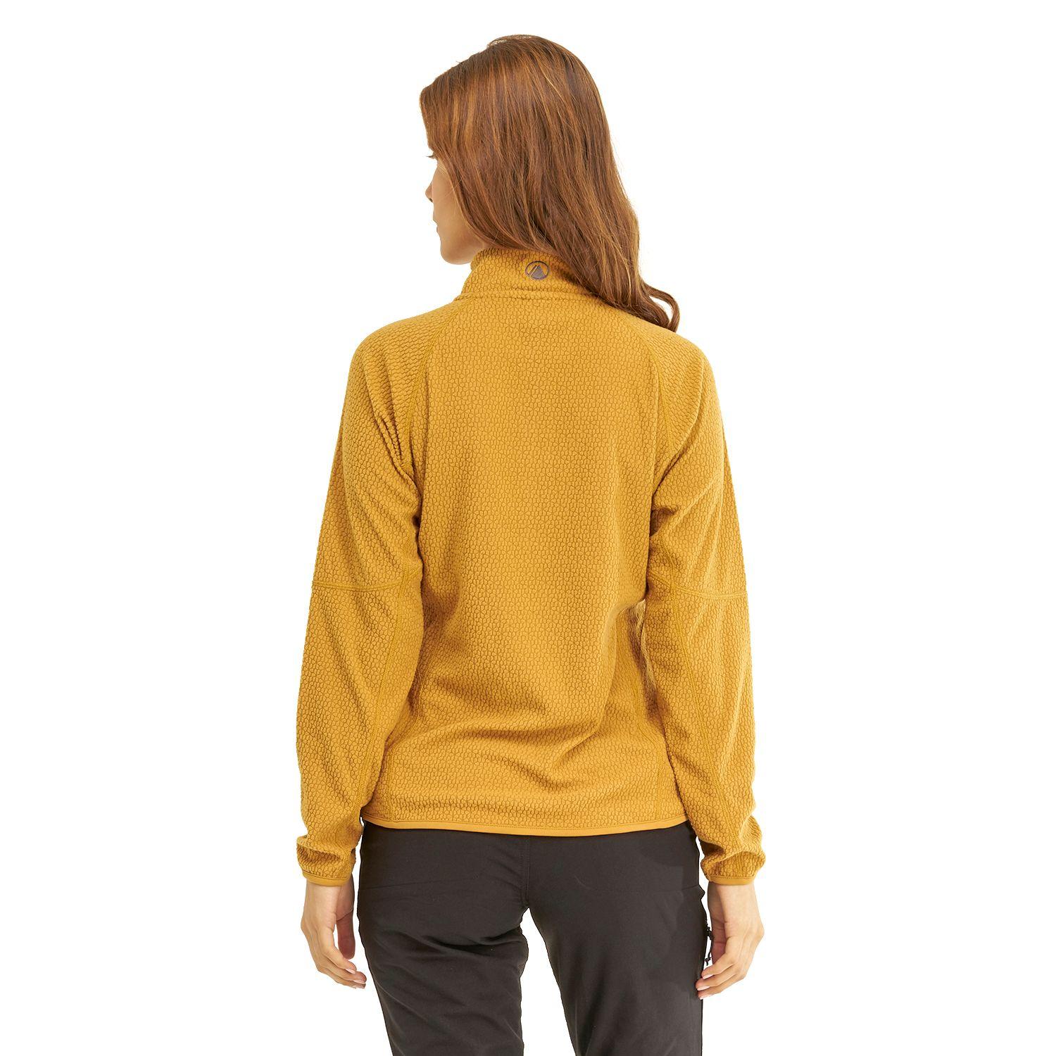 Poleron Mujer Jacaranda Nano-F 14 Zip Mostaza Lippi I20-3