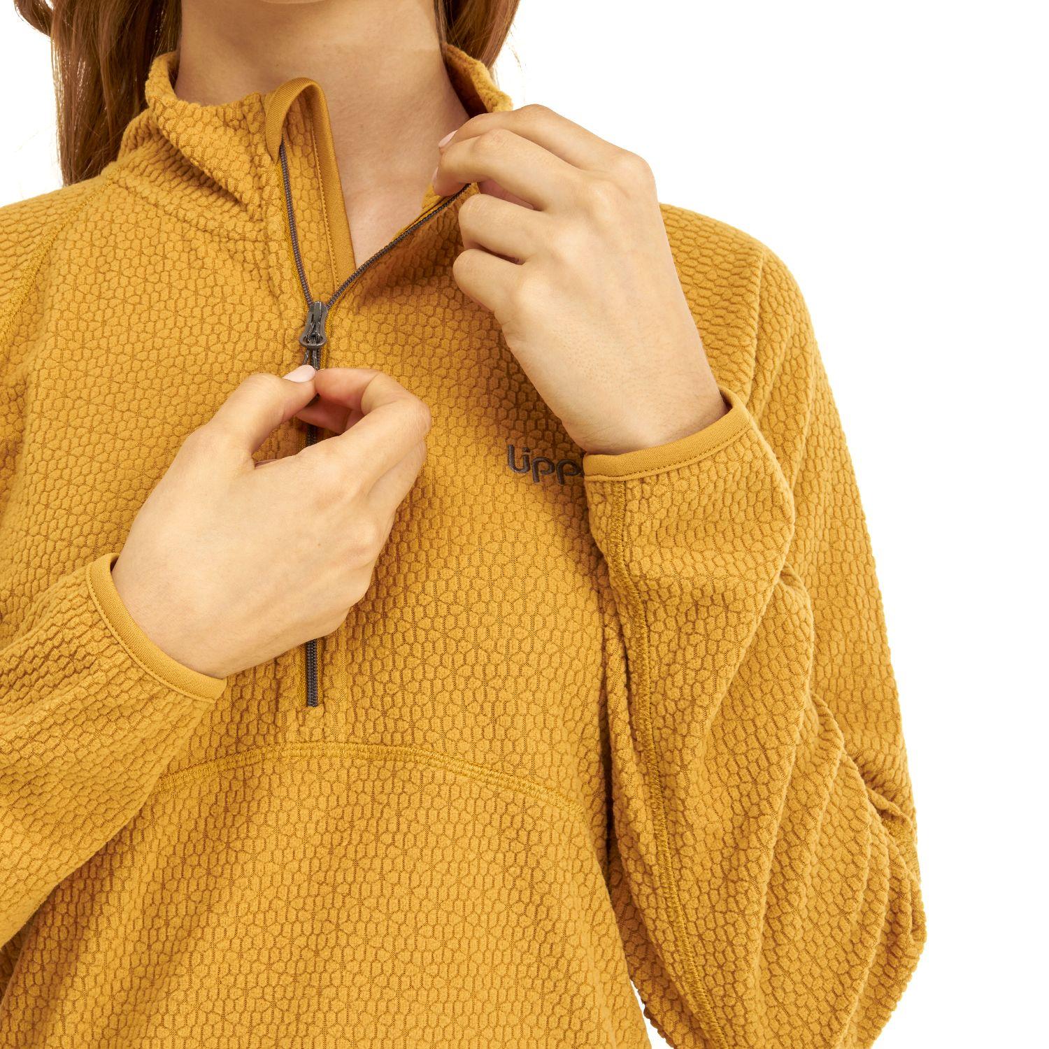 Poleron Mujer Jacaranda Nano-F 14 Zip Mostaza Lippi I20-4