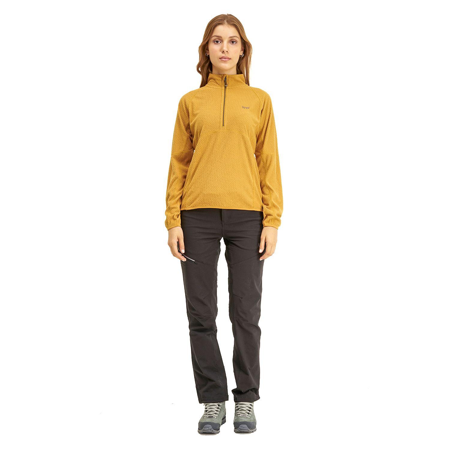 Poleron Mujer Jacaranda Nano-F 14 Zip Mostaza Lippi I20-5